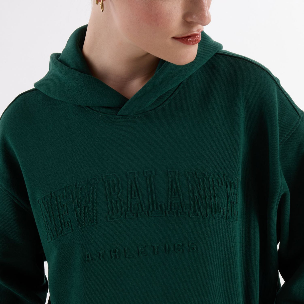 New Balance Women's Embossed Graphic Fleece Hoodie-4