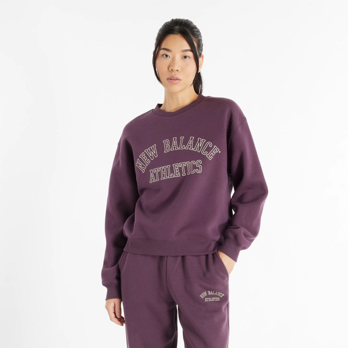 New Balance Women's Graphic Fleece Crew-1
