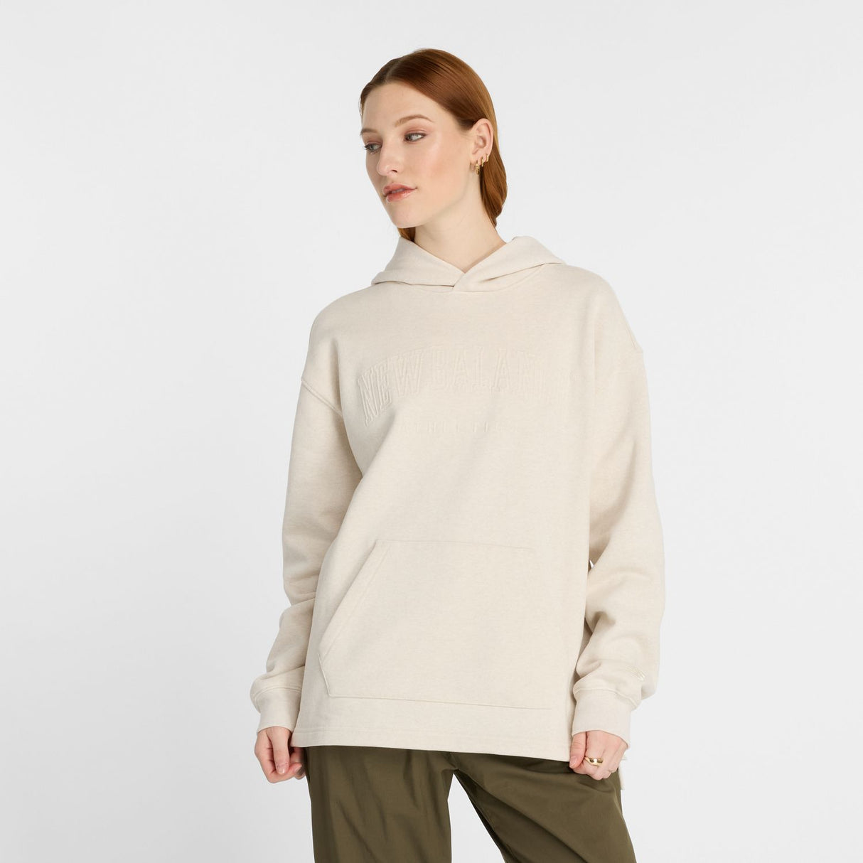 New Balance Women's Embossed Graphic Fleece Hoodie-7