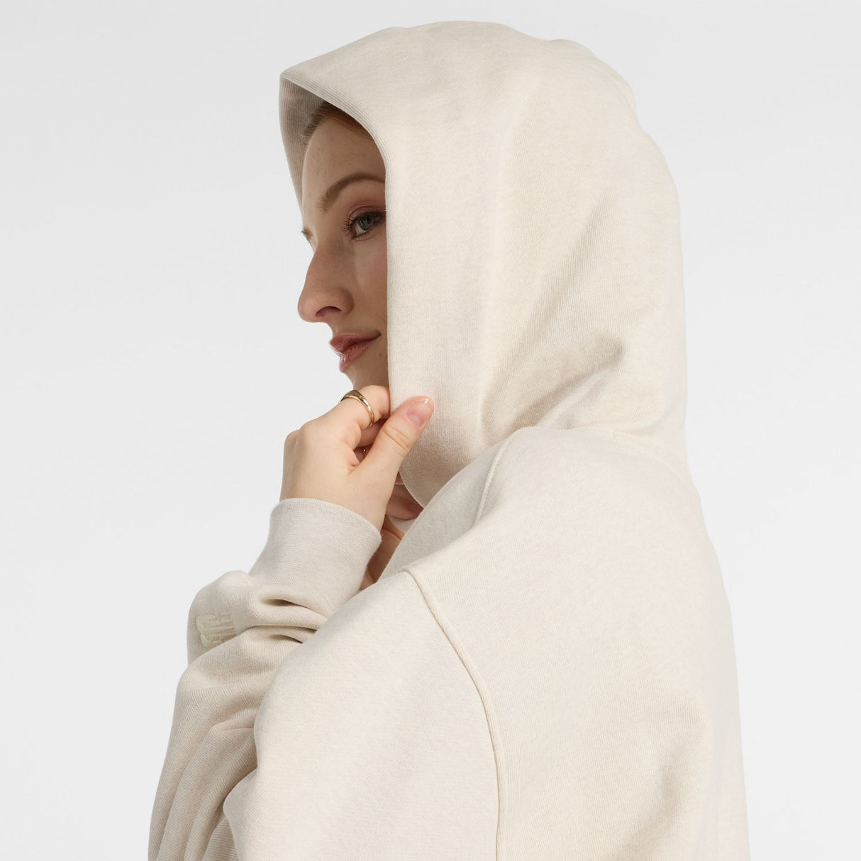 New Balance Women's Embossed Graphic Fleece Hoodie-11