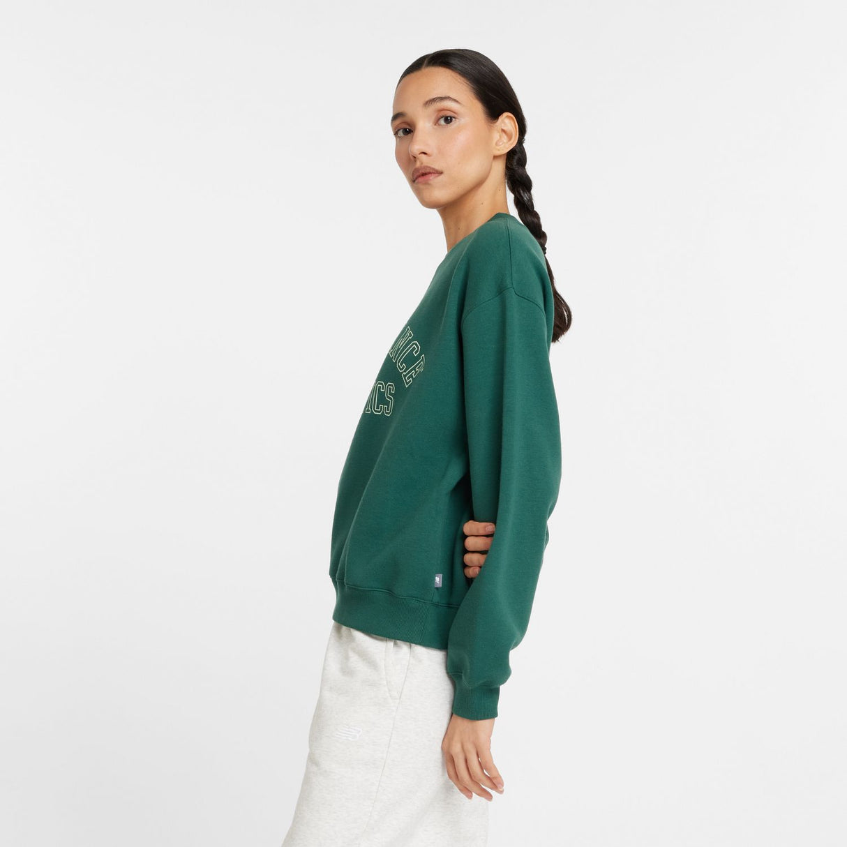 New Balance Women's Graphic Fleece Crew-2