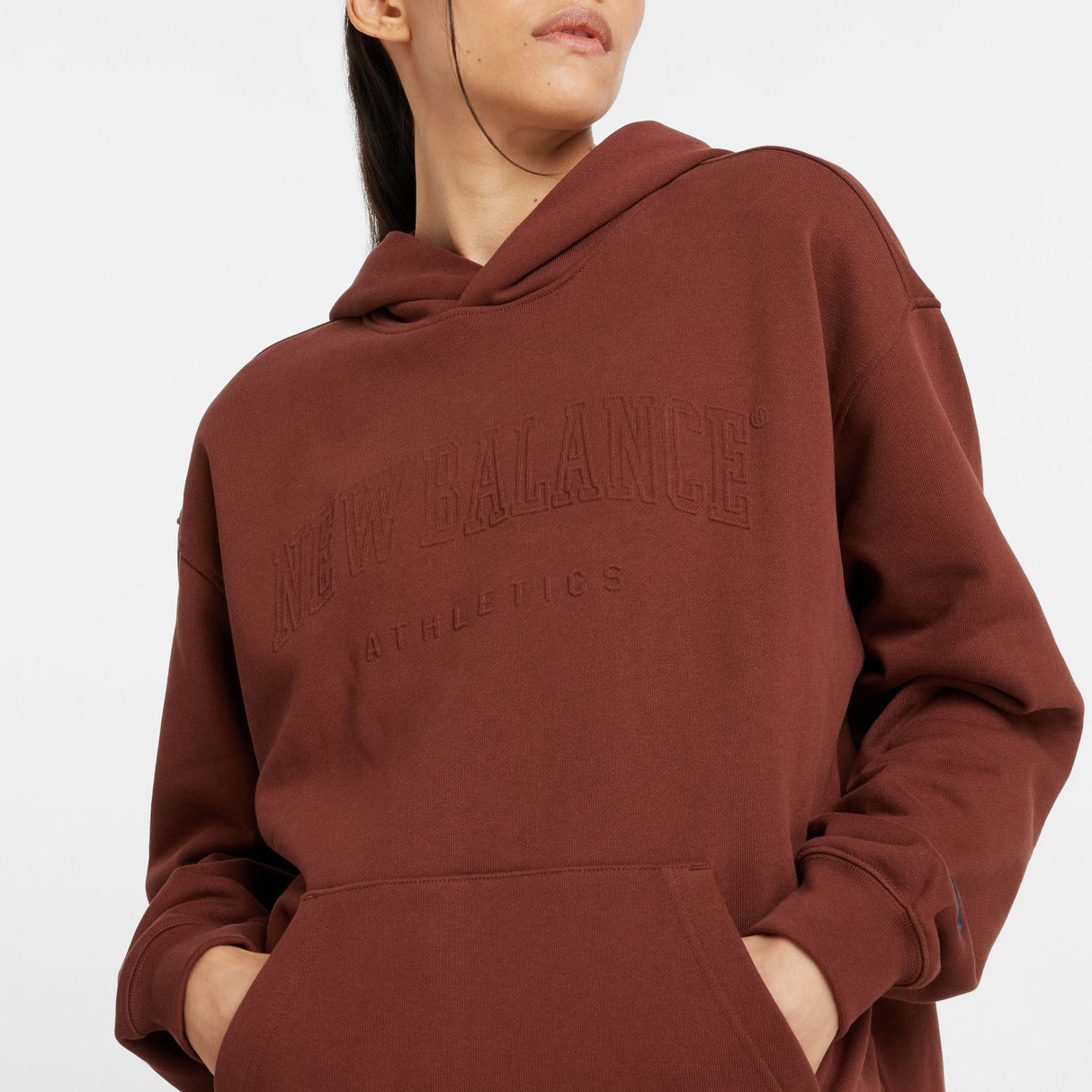 New Balance Women's Embossed Graphic Fleece Hoodie-4
