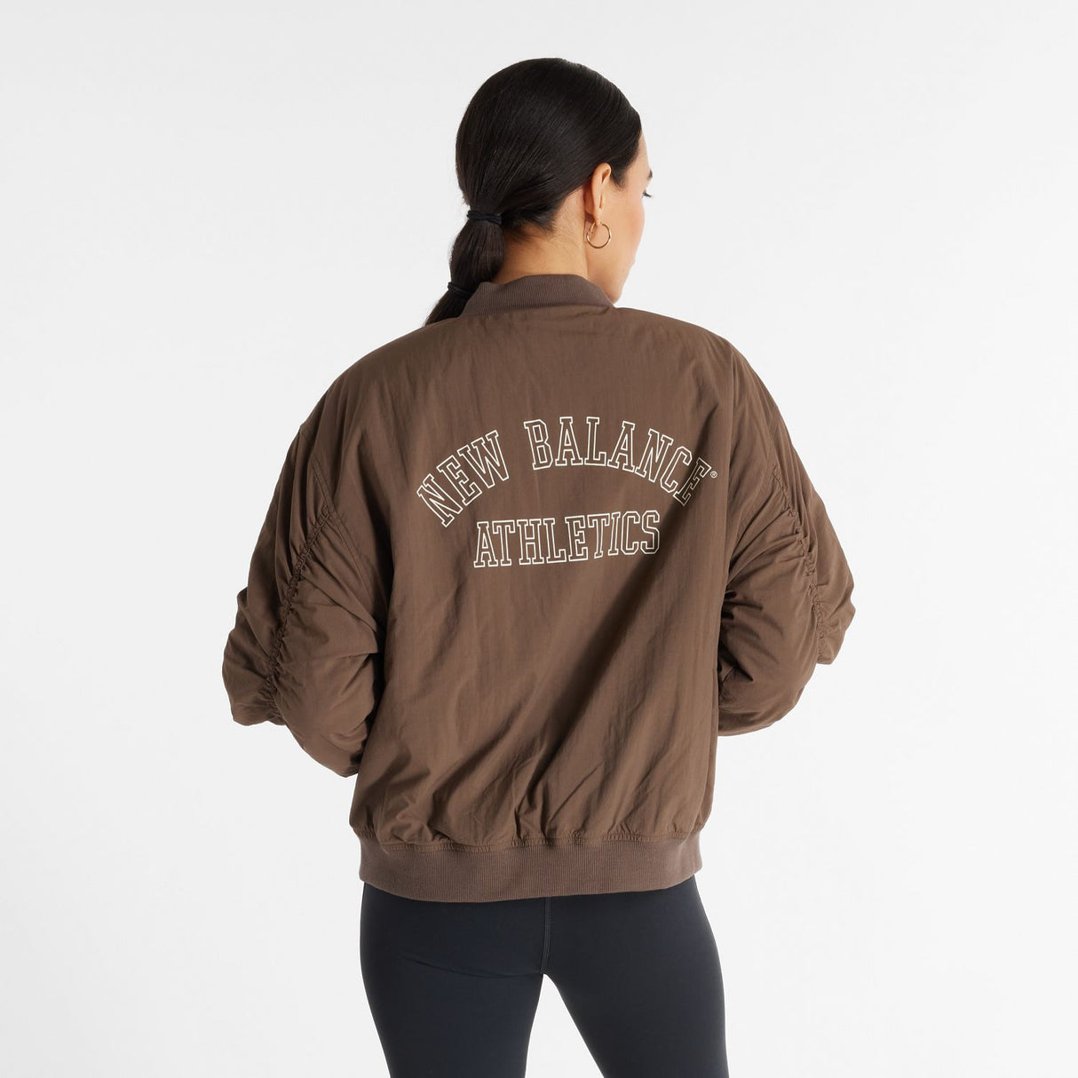 New Balance Women's Graphic Woven Bomber Jacket-3