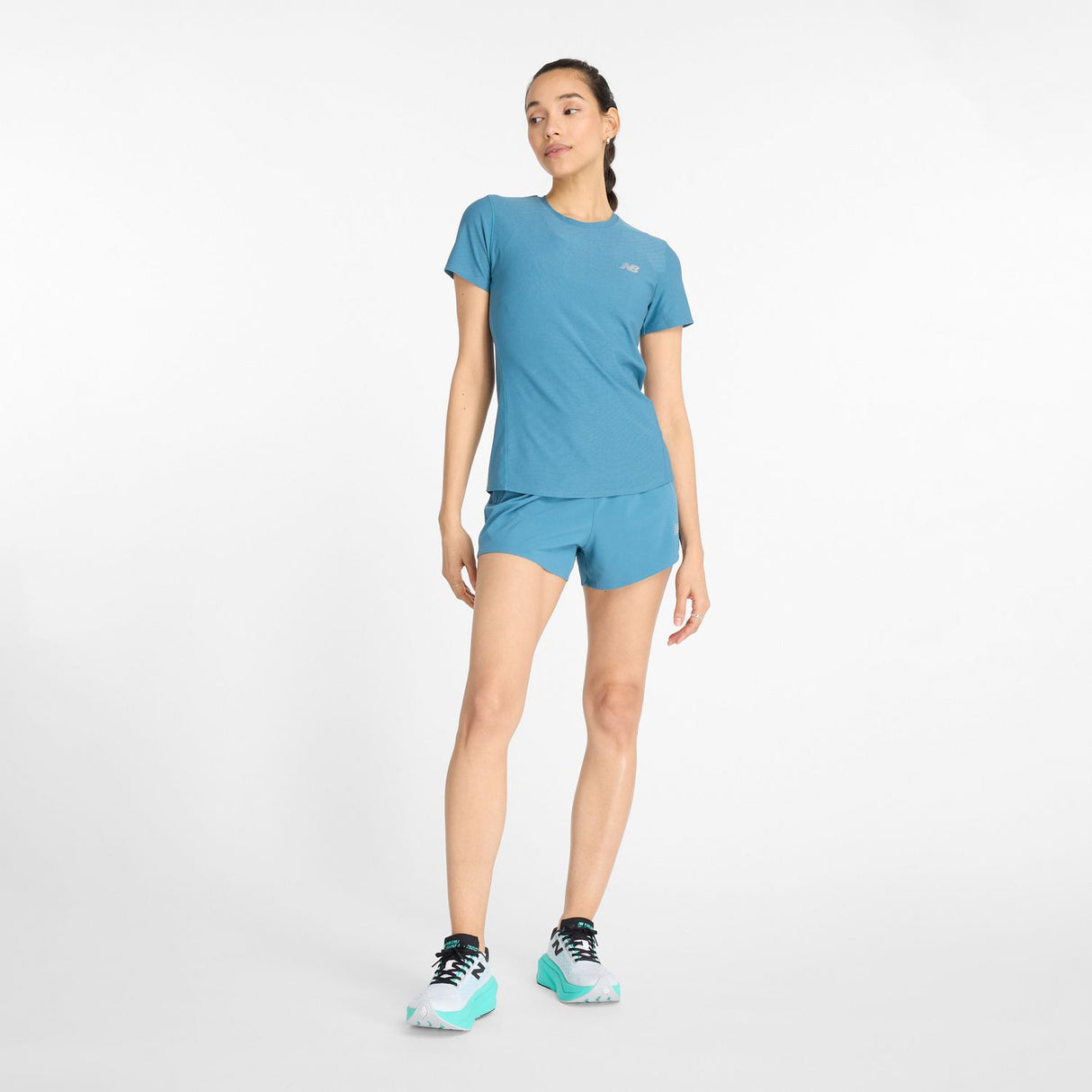 New Balance Women's Jacquard Slim T-Shirt-1