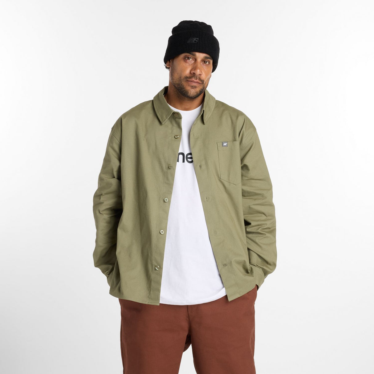 New Balance Men's Numeric Button Up Shirt-4