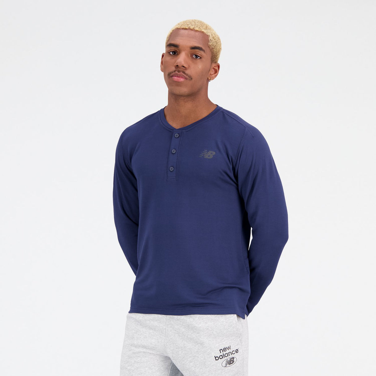 New Balance Men's Baseball Henley-1