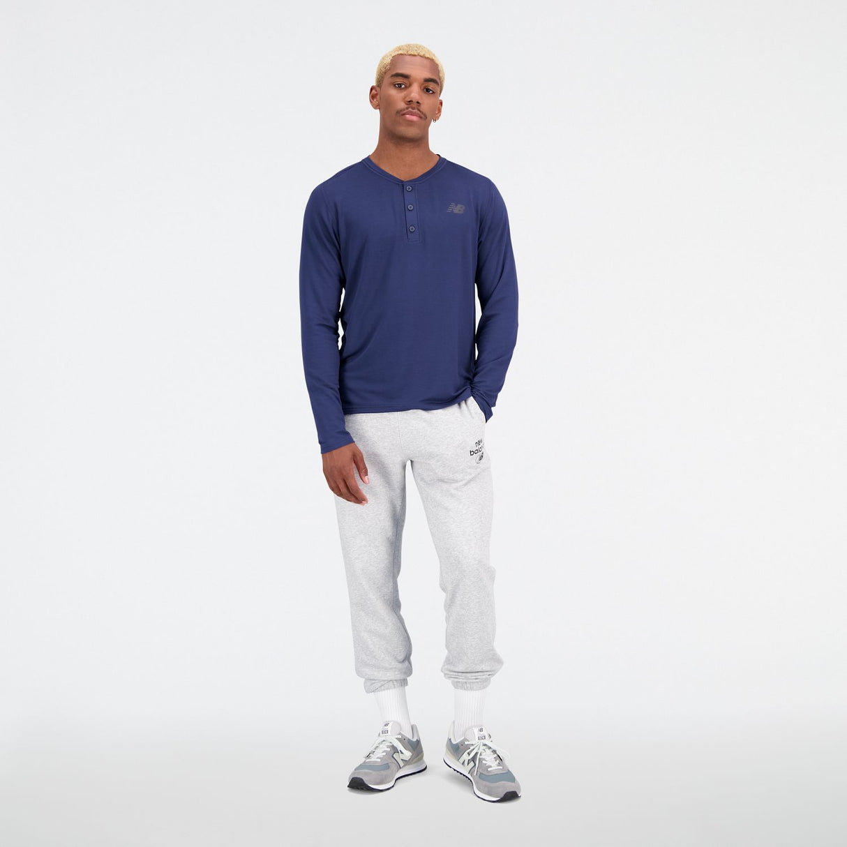 New Balance Men's Baseball Henley-5