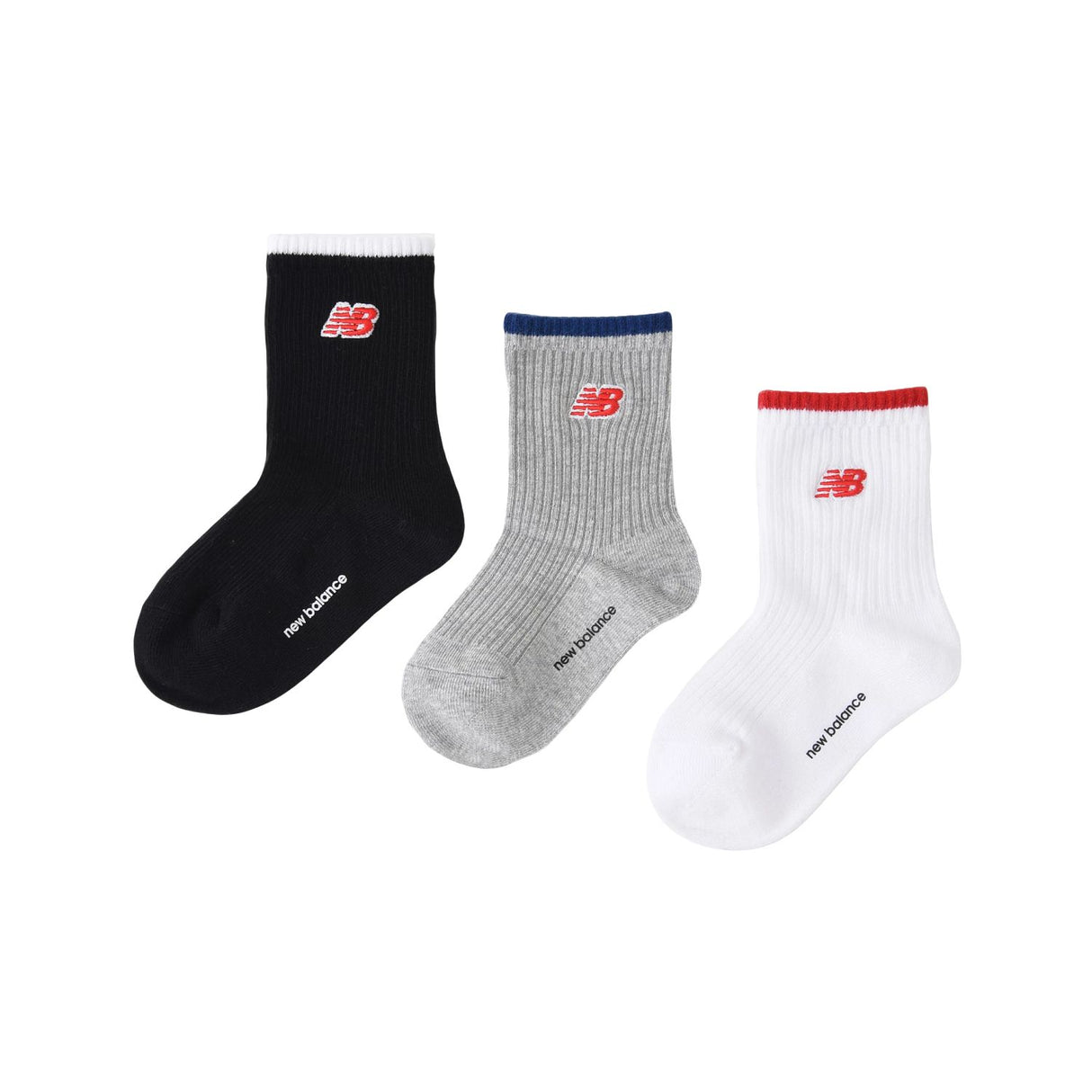 New Balance Patch Logo Midcalf Socks 3 Pack-1