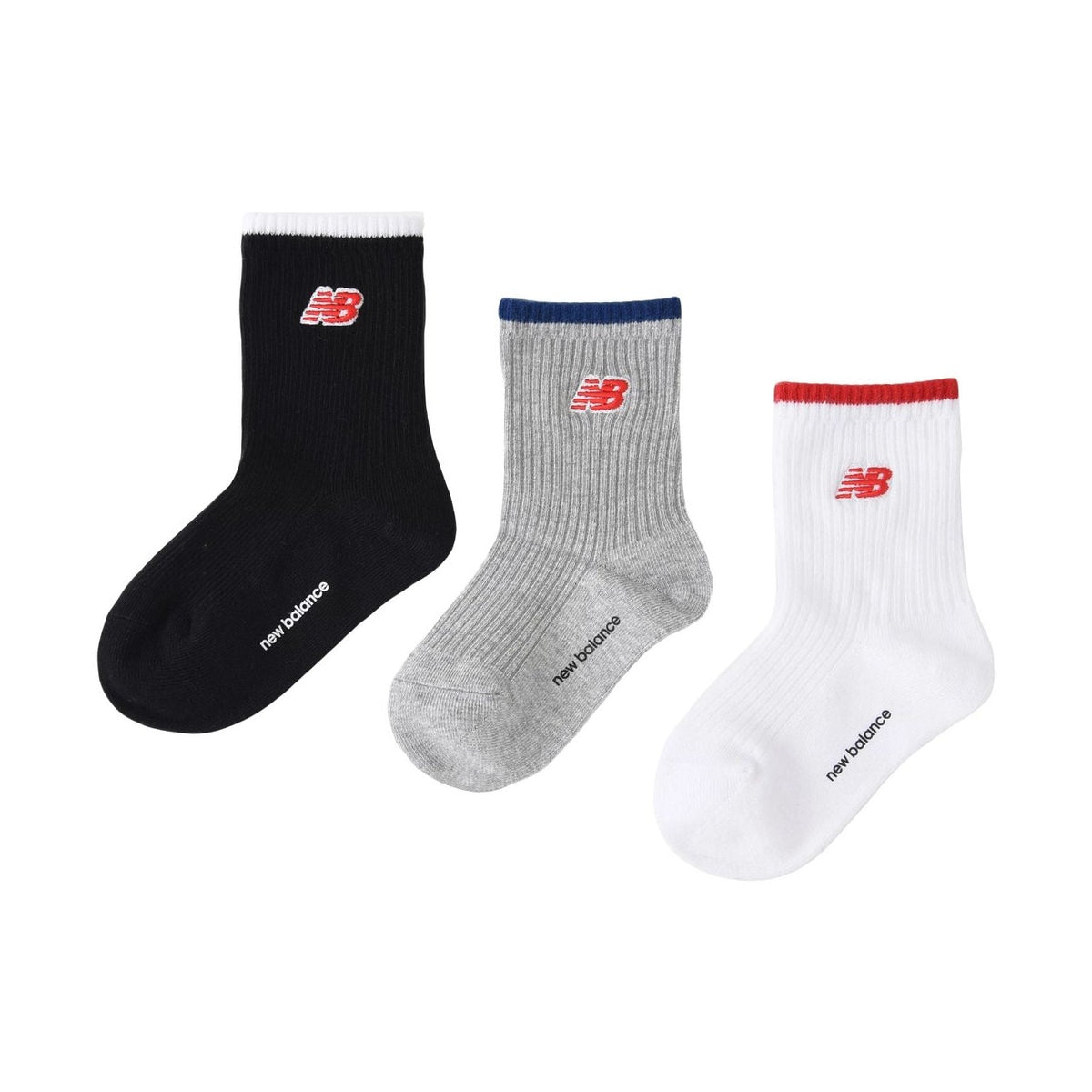 New Balance Patch Logo Midcalf Socks 3 Pack-1
