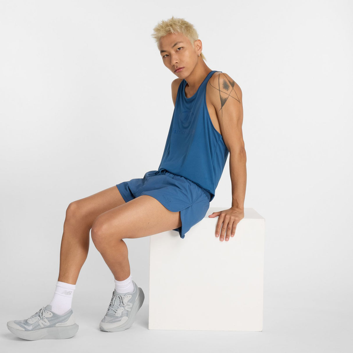New Balance Men's District Vision X New Balance Singlet-2