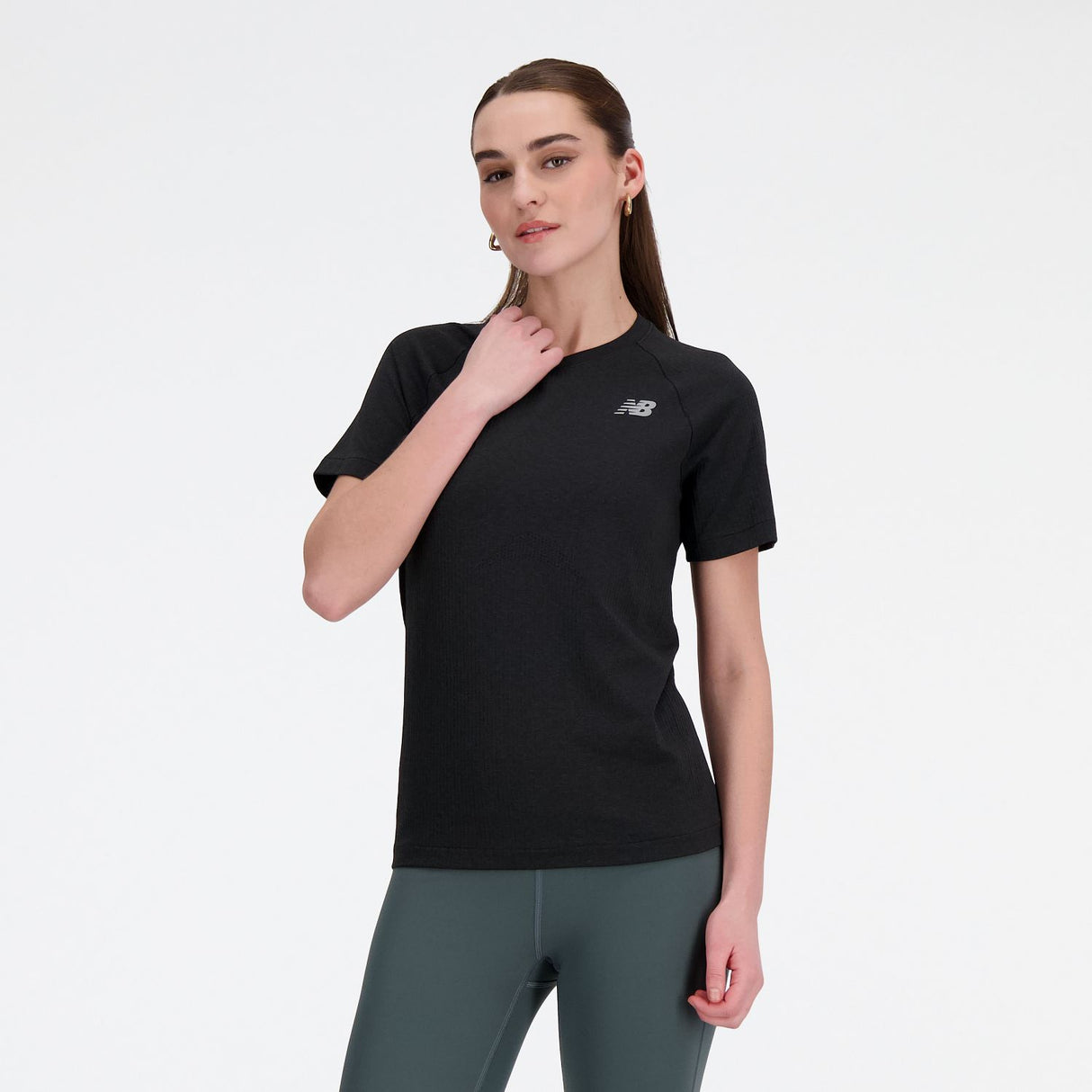 New Balance Women's Knit Slim T-Shirt-2