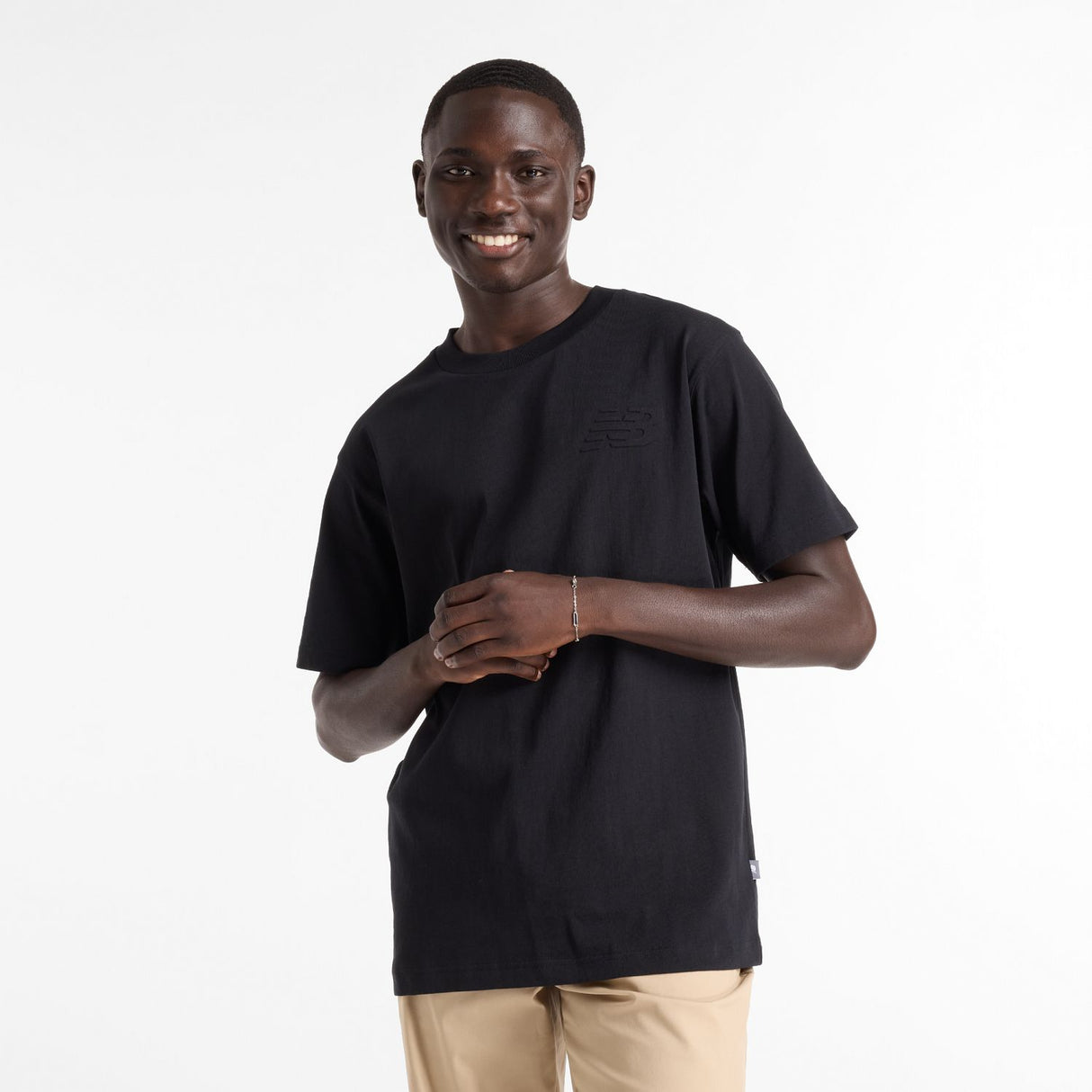 New Balance Men's Embossed Logo Jersey T-Shirt-1