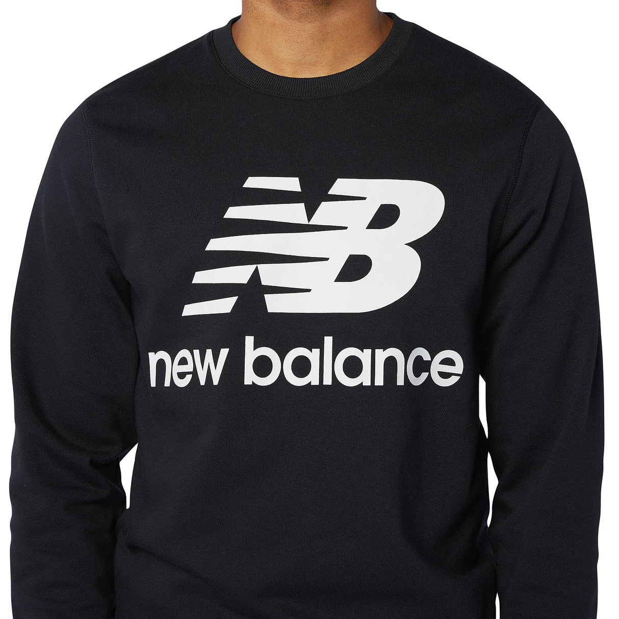 New Balance Men's Essentials Stacked Logo Crew-6