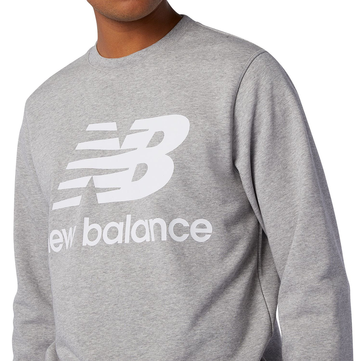 New Balance Men's Essentials Stacked Logo Crew-6