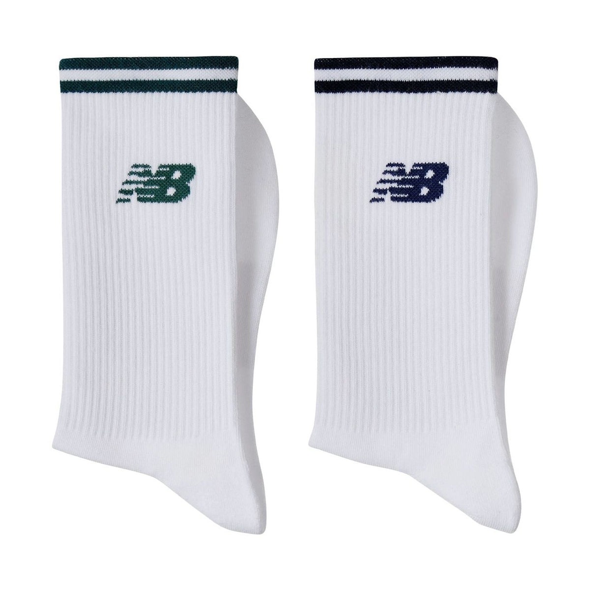 New Balance Running Stripe Midcalf Socks 2 Pairs-2