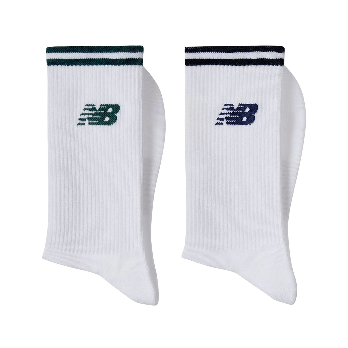 New Balance Running Stripe Midcalf Socks 2 Pairs-2