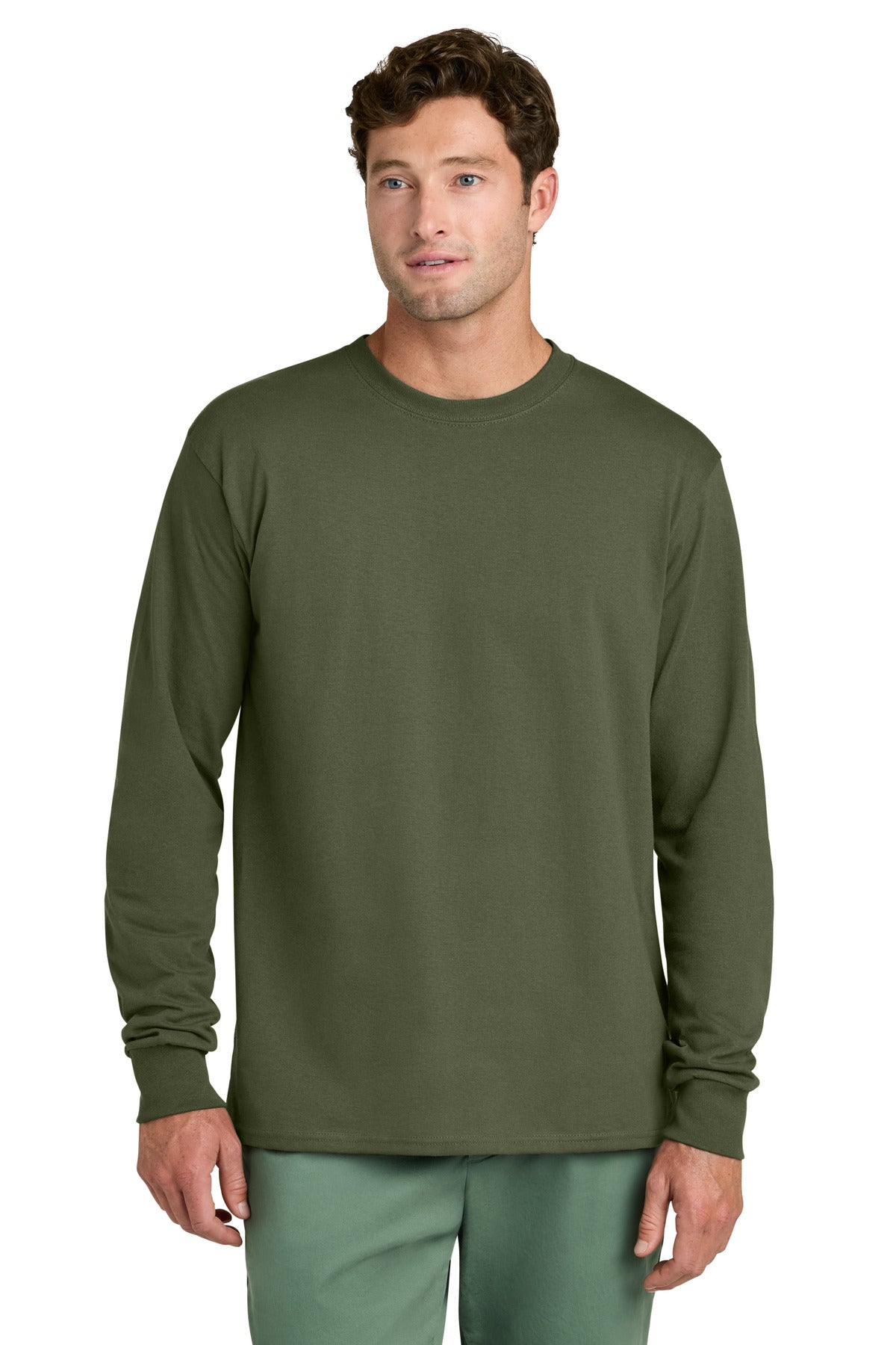 Port & Co Men's Long Sleeve Core Cotton Tee