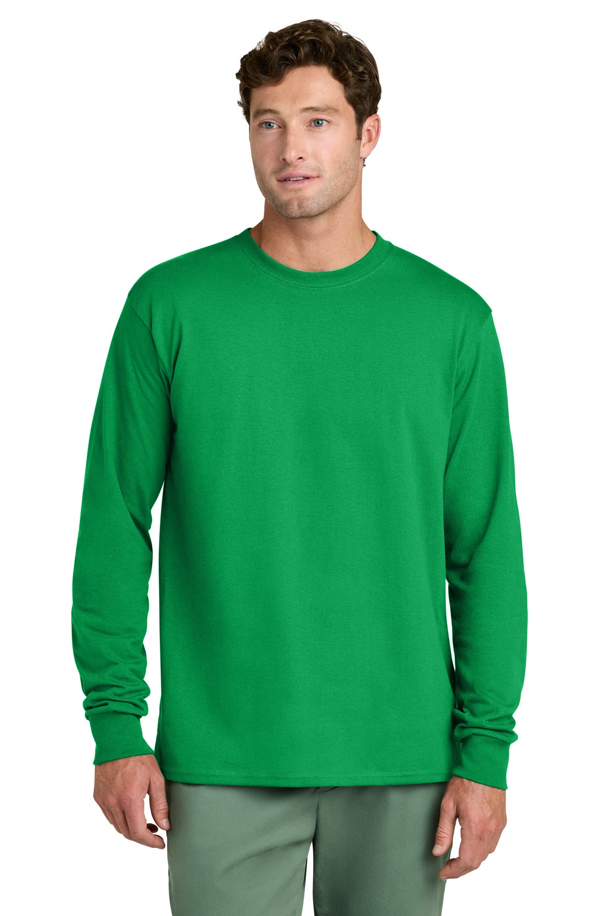 Port & Co Men's Long Sleeve Core Cotton Tee