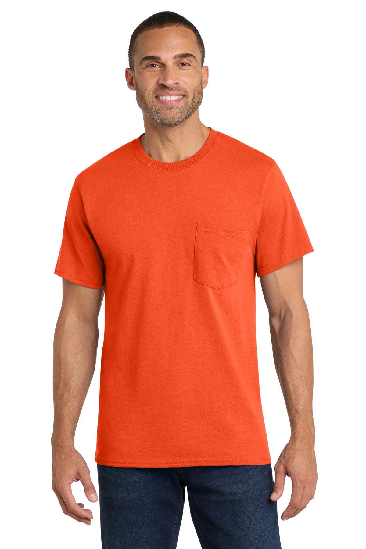 Port & Co Men's Core Cotton Pocket Tee