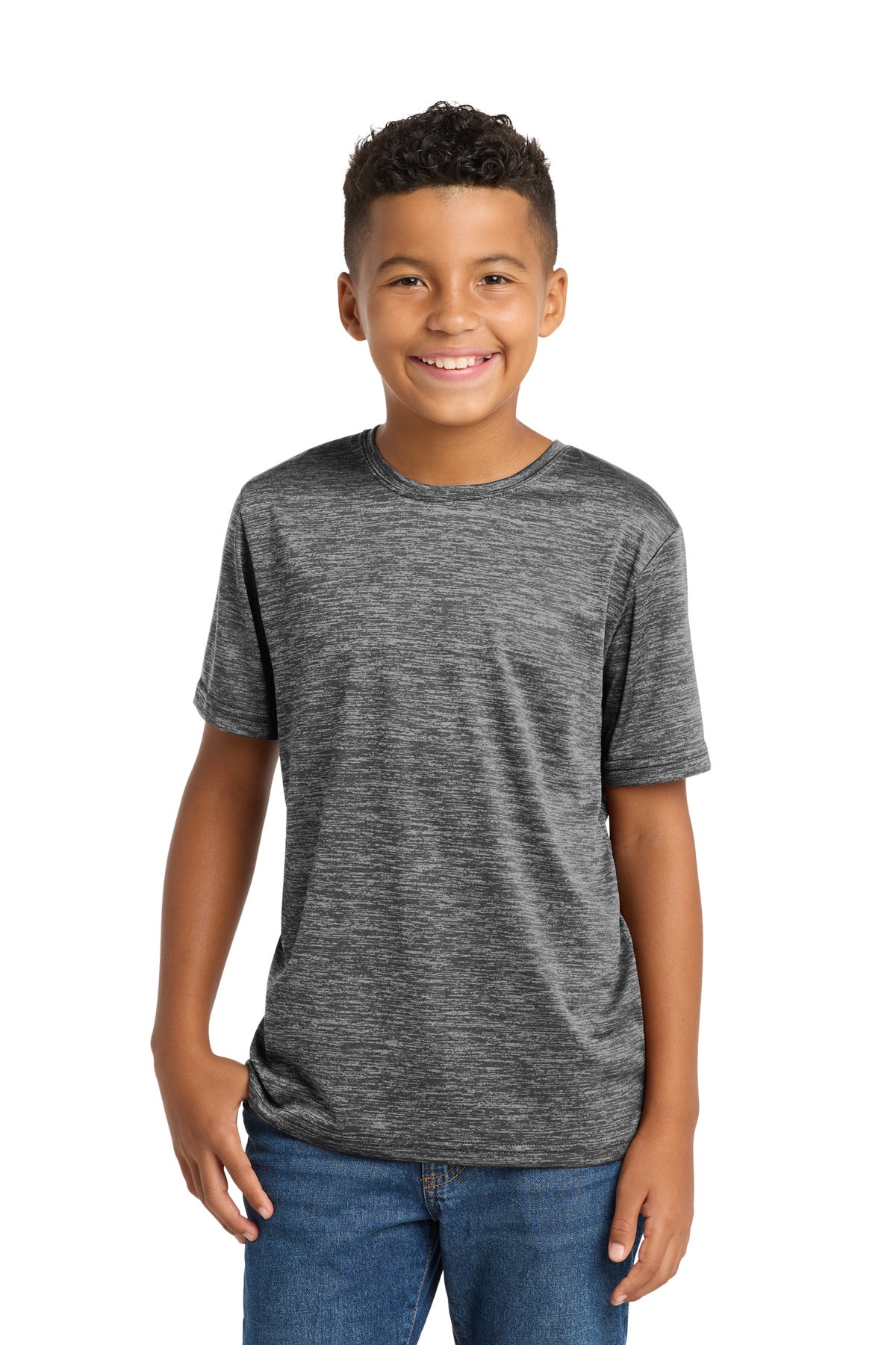 Sport-Tek Youth PosiCharge Electric Heather Tee