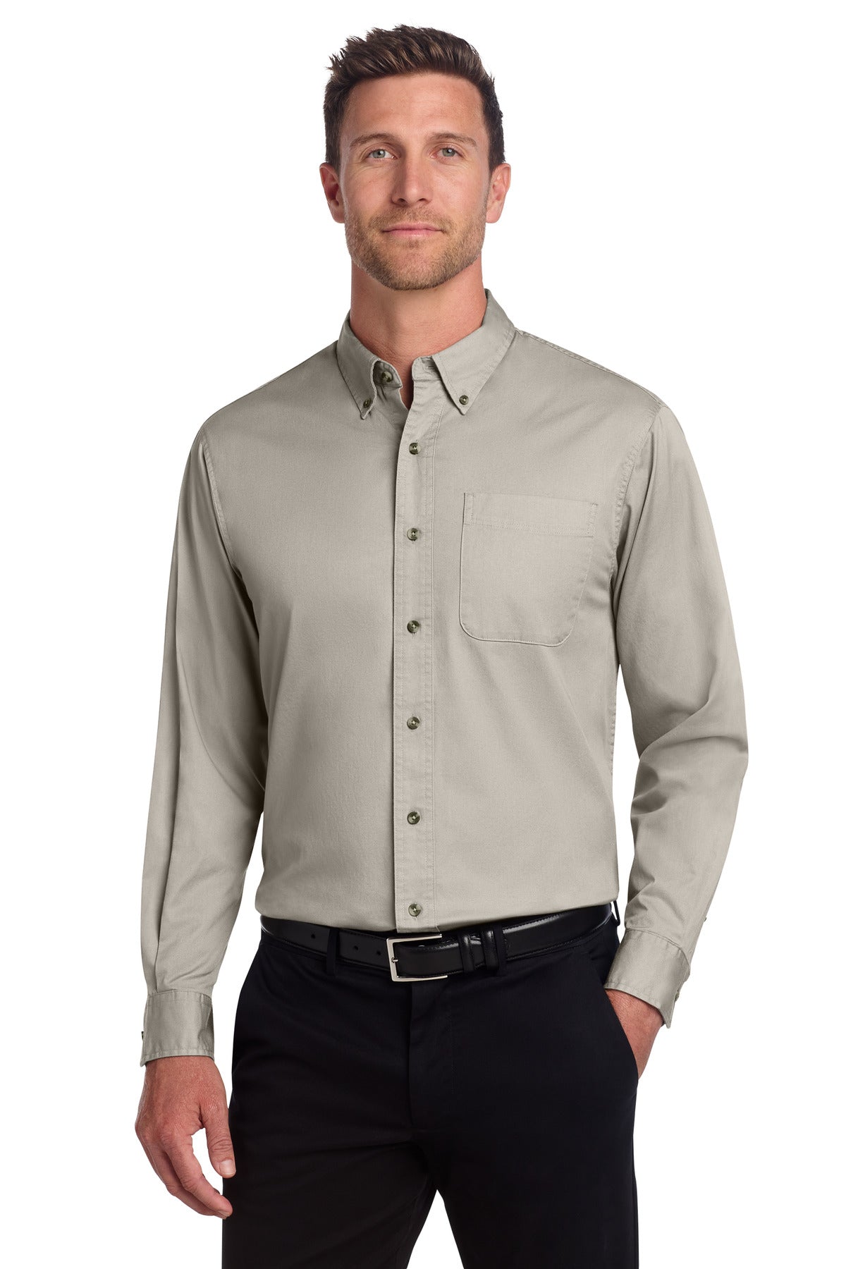Port Authority Men's Long Sleeve Twill Shirt
