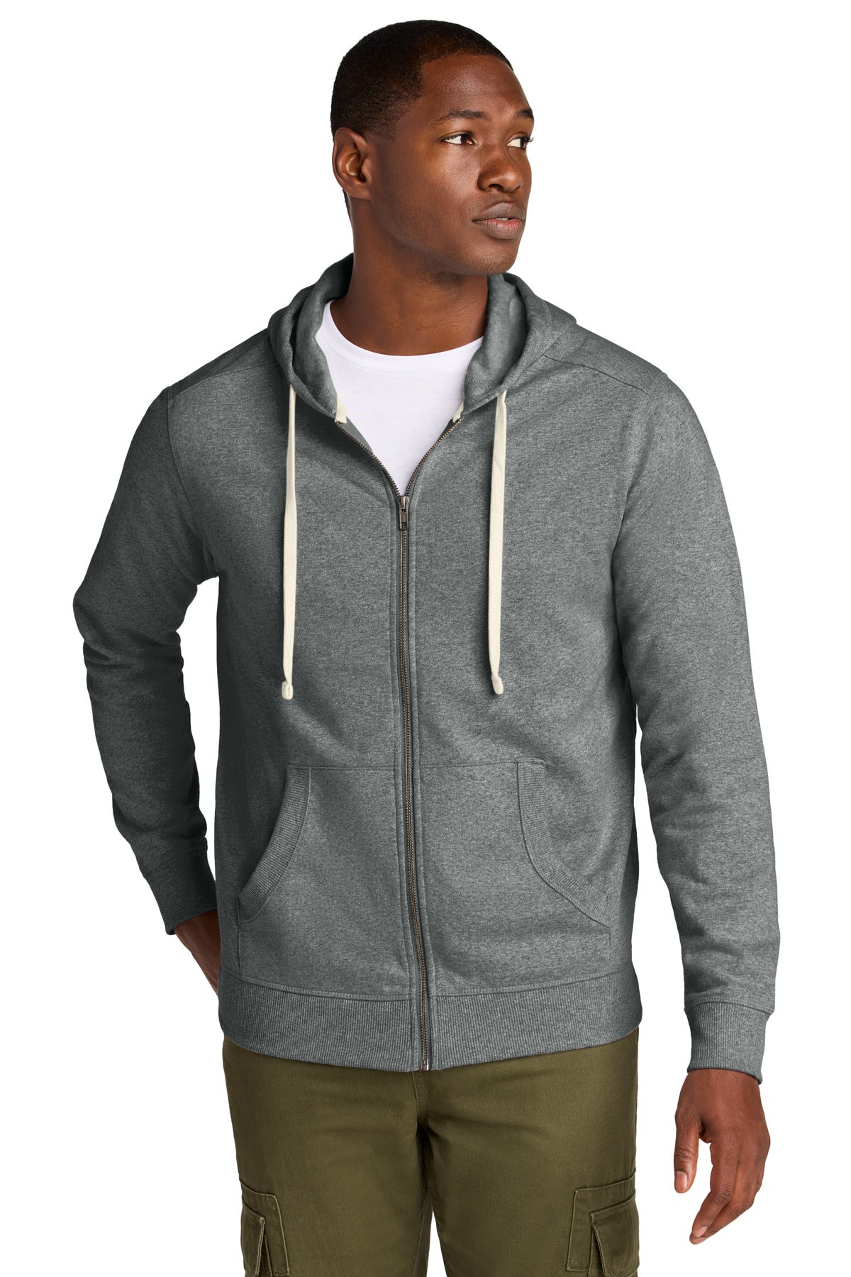 District Men's Re-Fleece Full-Zip Hoodie DT8102