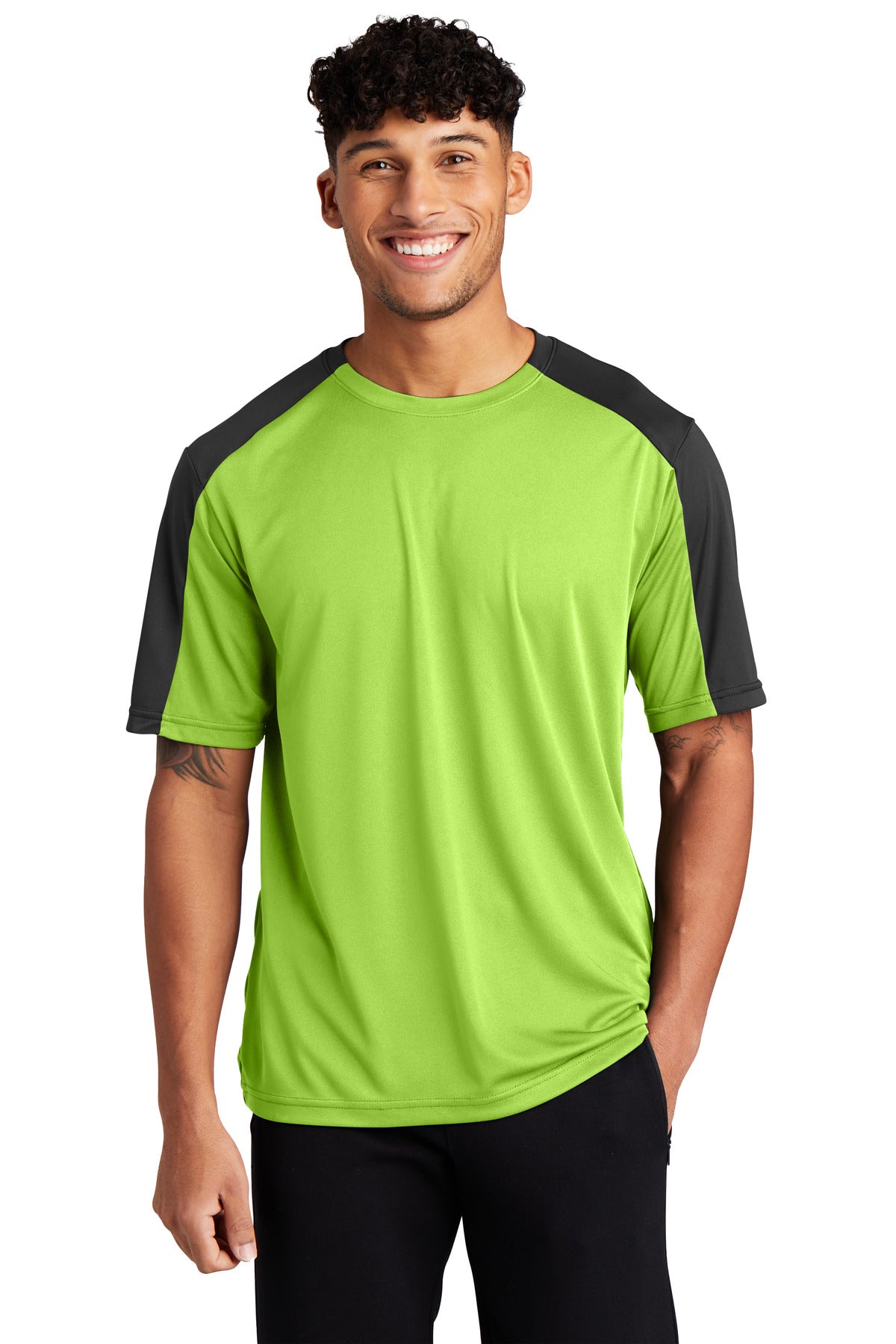 Sport-Tek Men's PosiCharge Competitor Sleeve-Blocked Tee
