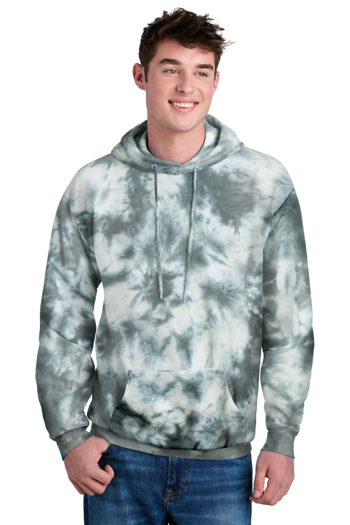 Port & Co Men's Crystal Tie-Dye Pullover Hoodie PC144