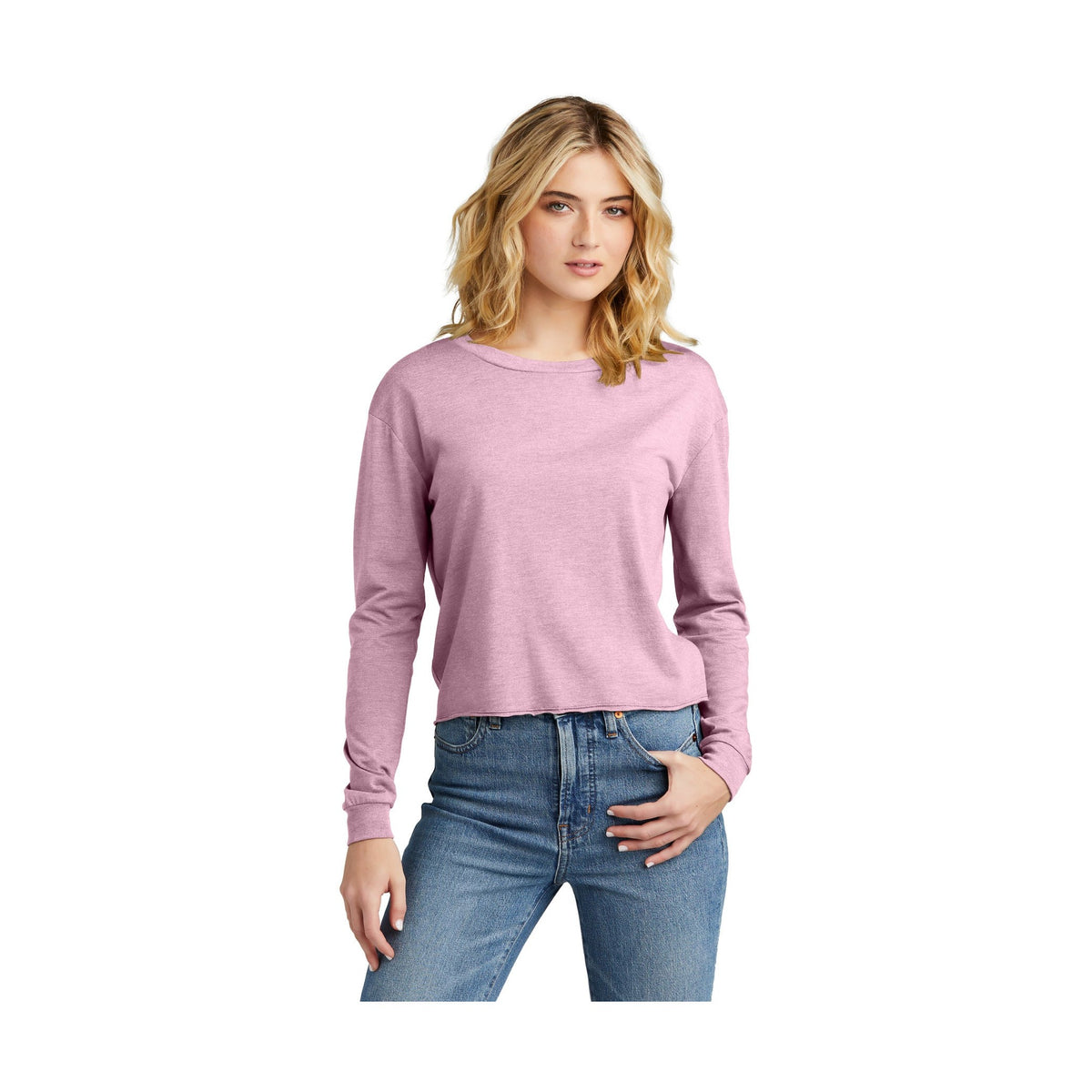 District Women's Perfect Tri Midi Long Sleeve Tee DT141
