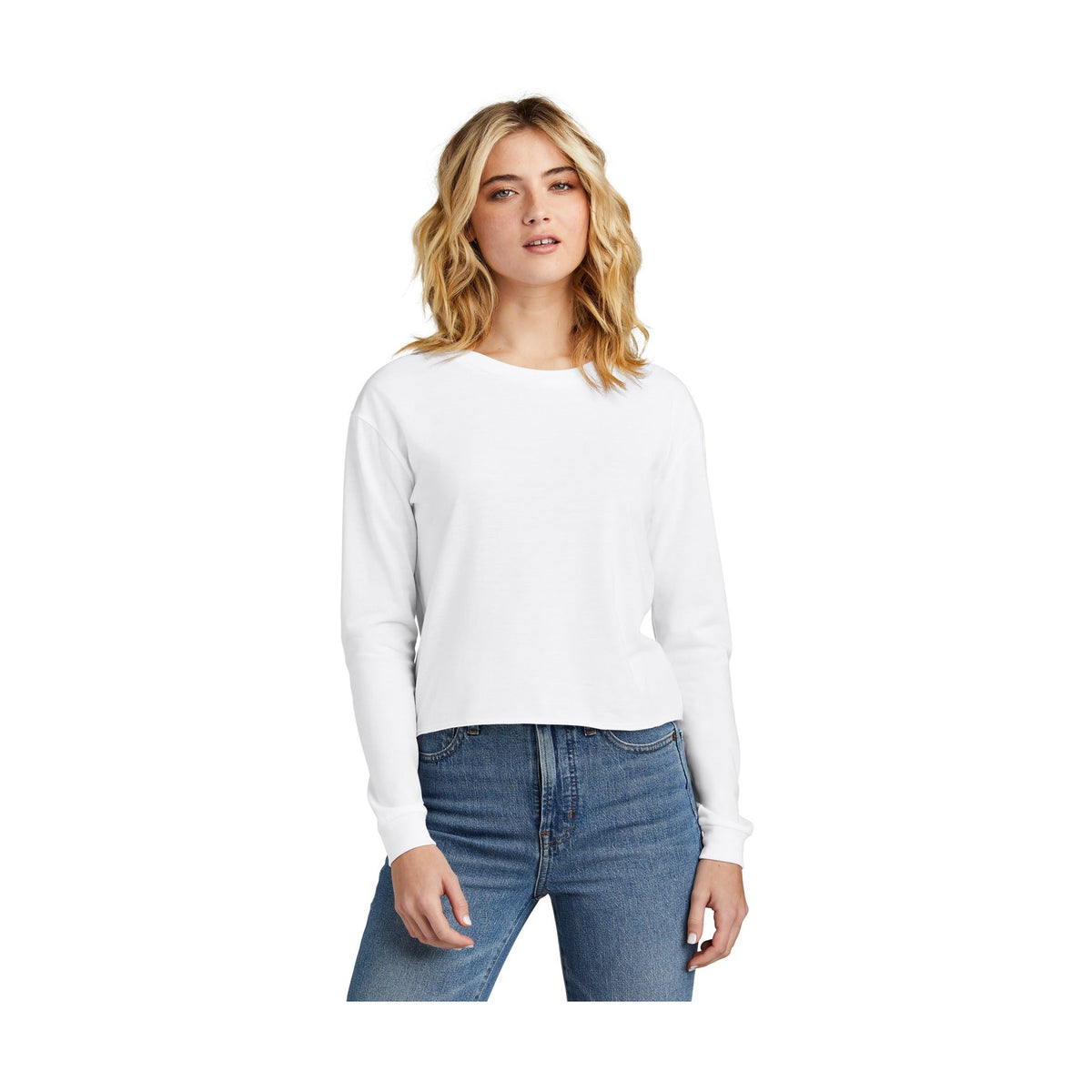 District Women's Perfect Tri Midi Long Sleeve Tee DT141