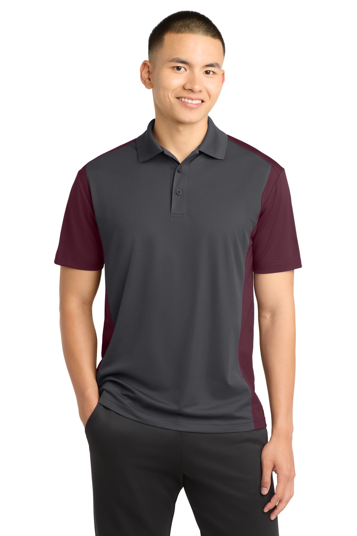 Sport-Tek Men's Colorblock Micropique Sport-Wick Polo
