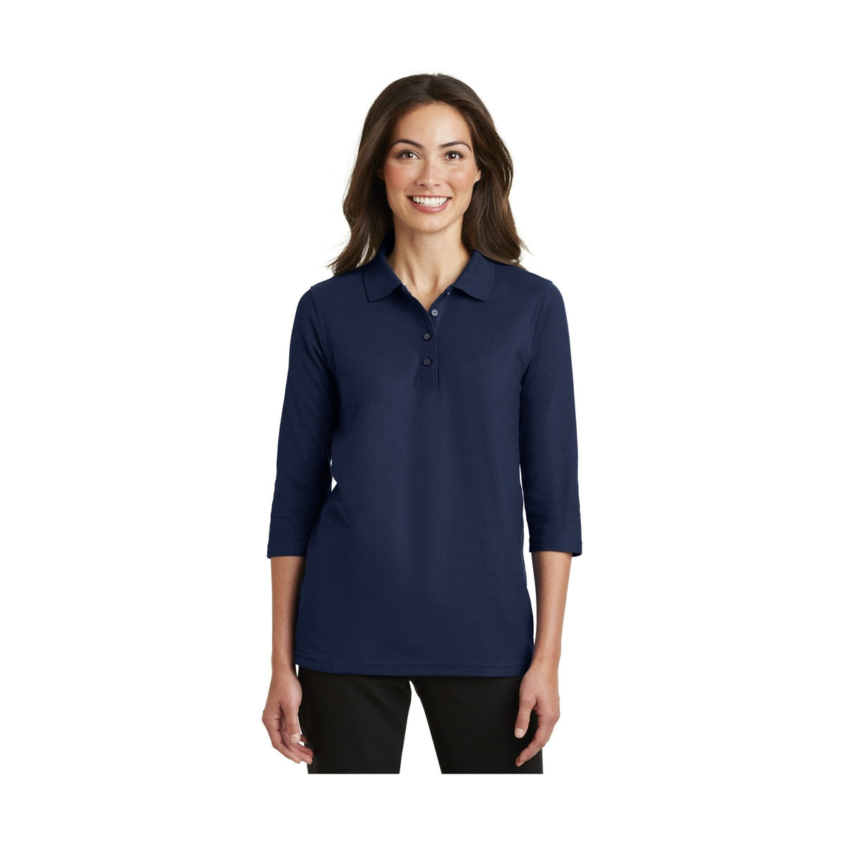 Port Authority Women's Silk Touch 3/4-Sleeve Polo