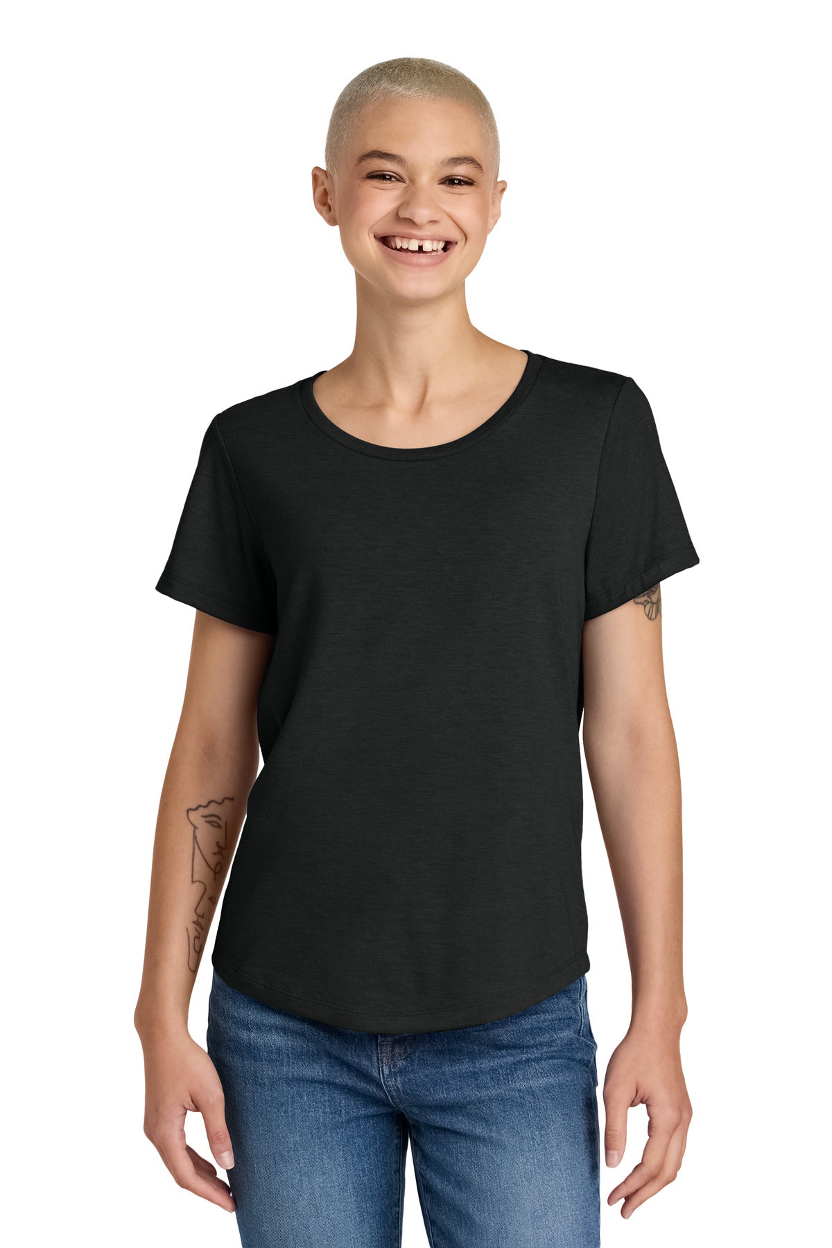 AllMade Women's Relaxed Tri-Blend Scoop Neck Tee AL2015