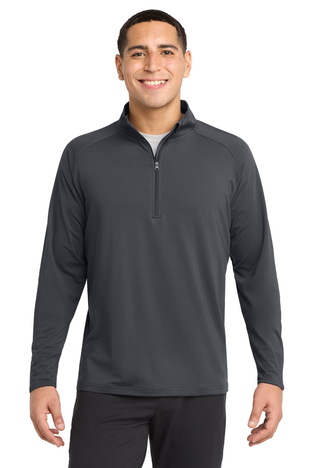 Sport-Tek Men's Tall Sport-Wick Stretch 1/4-Zip Pullover