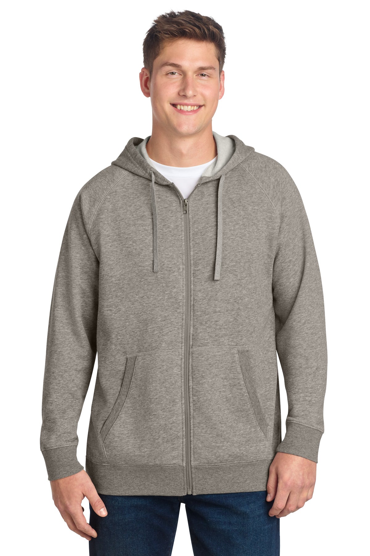 Sport-Tek Men's Drive Fleece Hooded Full-Zip STF201
