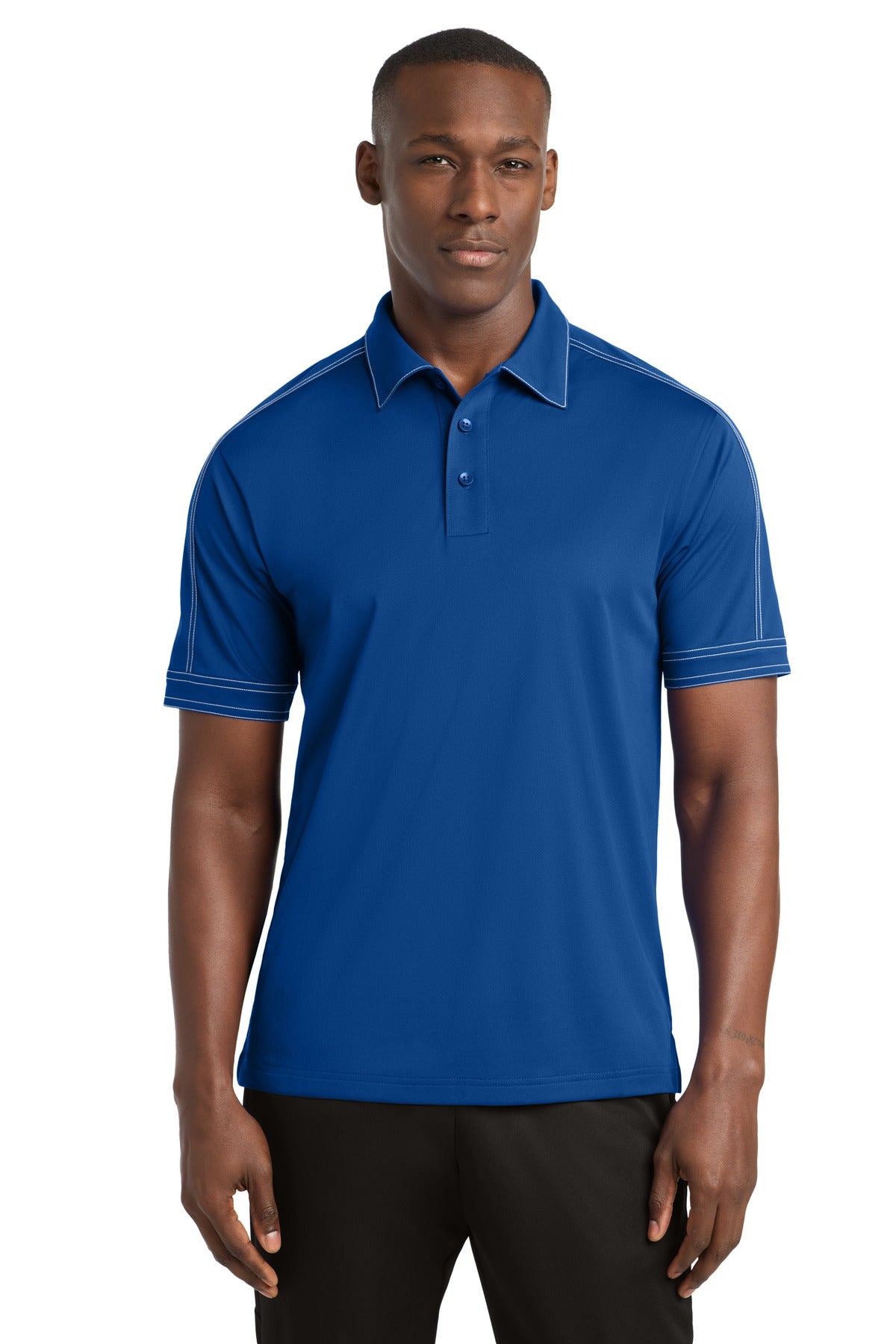 Sport-Tek Men's Contrast Stitch Micropique Sport-Wick Polo