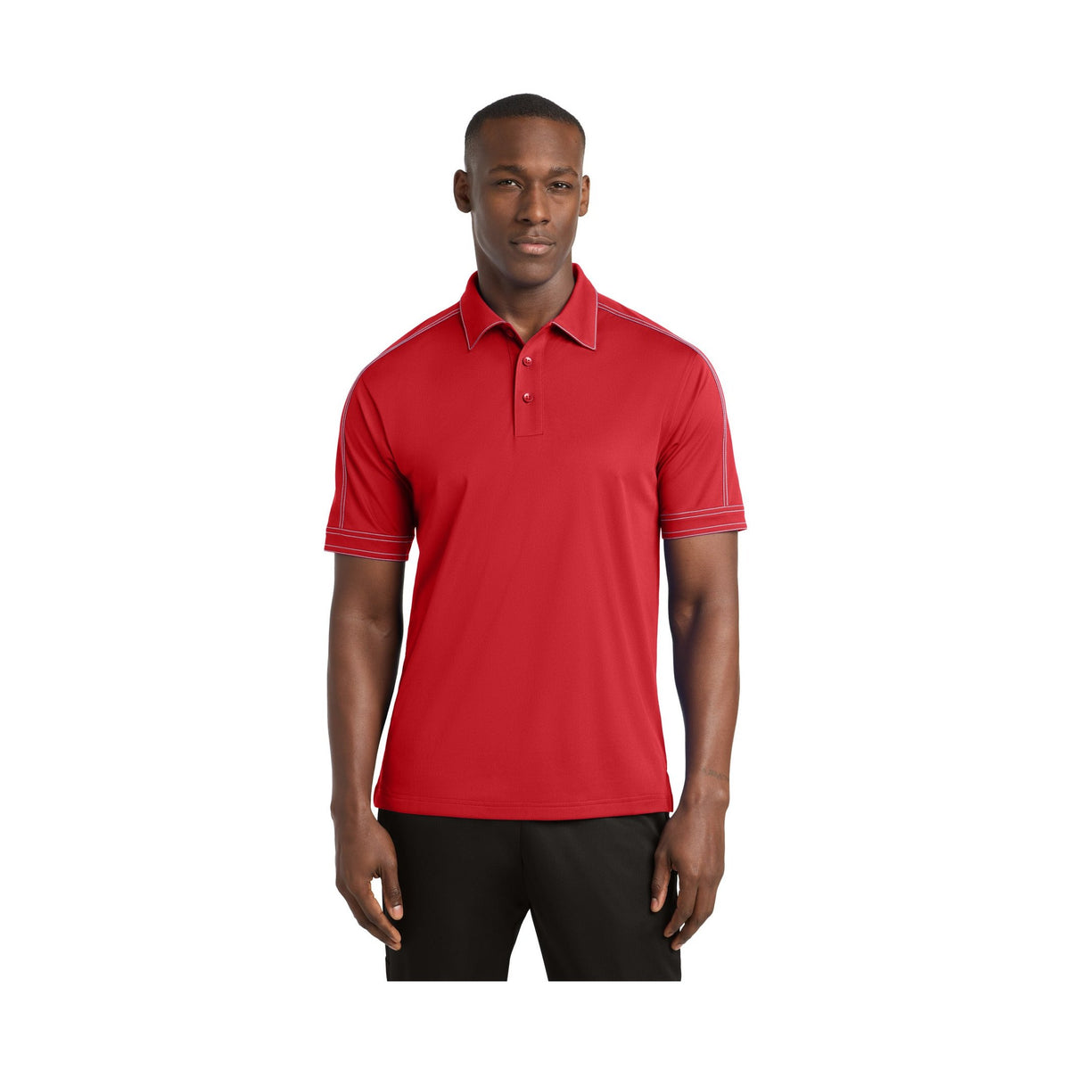 Sport-Tek Men's Contrast Stitch Micropique Sport-Wick Polo