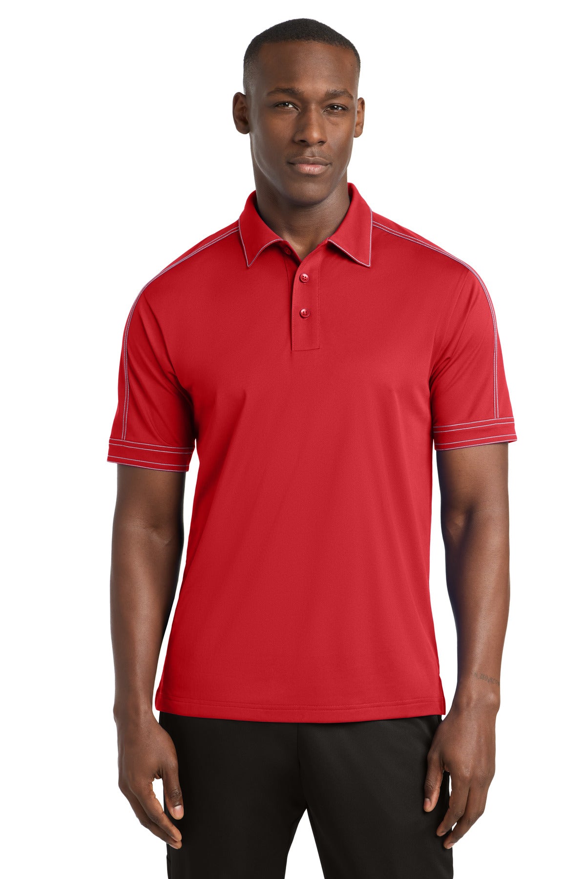 Sport-Tek Men's Contrast Stitch Micropique Sport-Wick Polo