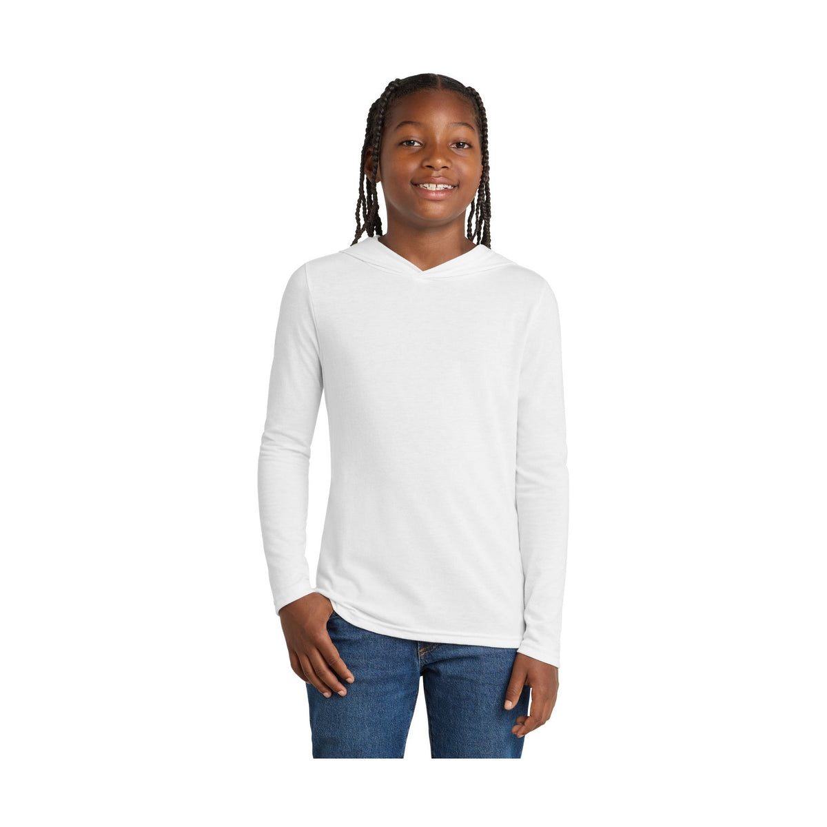District Youth Perfect Tri Long Sleeve Hoodie DT139Y