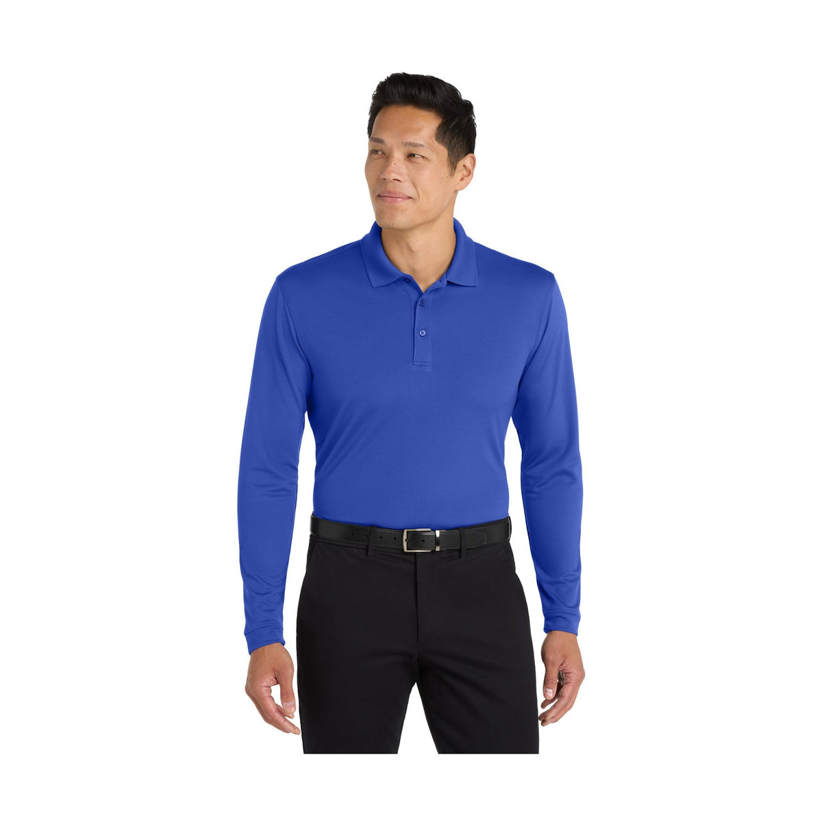 Port Authority Men's Dry Zone UV Micro-Mesh Long Sleeve Polo K110LS