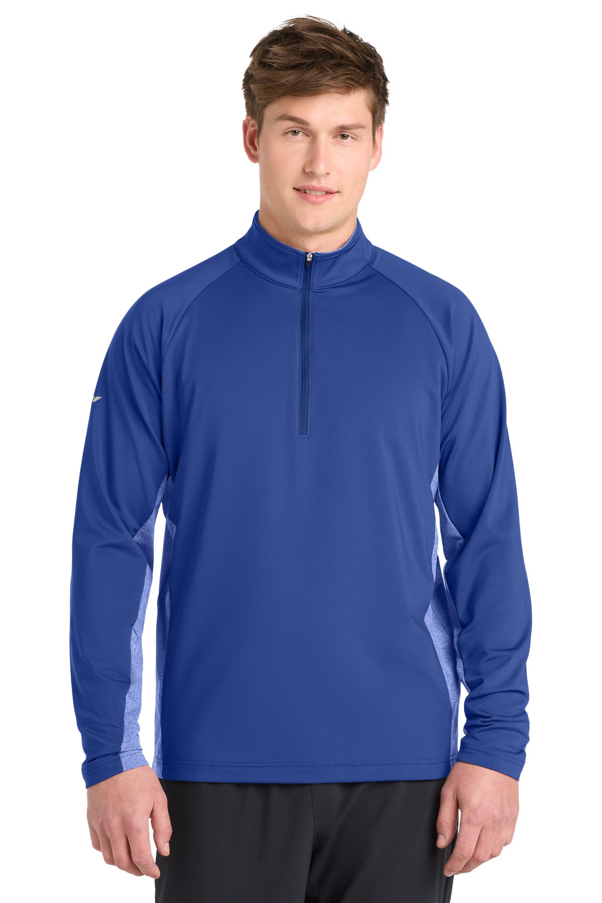 Sport-Tek Men's Sport-Wick Stretch Contrast 1/4-Zip Pullover