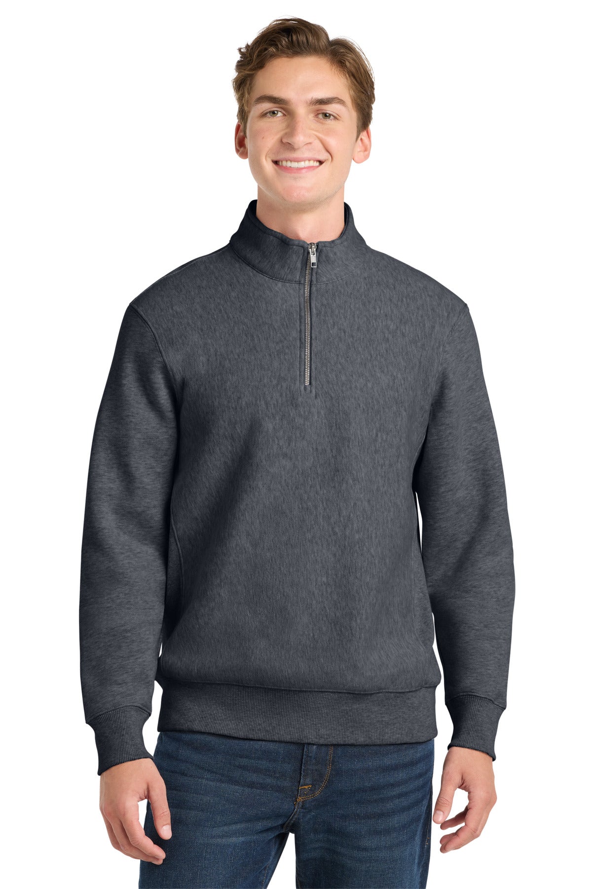 Sport-Tek Men's Super Heavyweight 1/4-Zip Pullover Sweatshirt