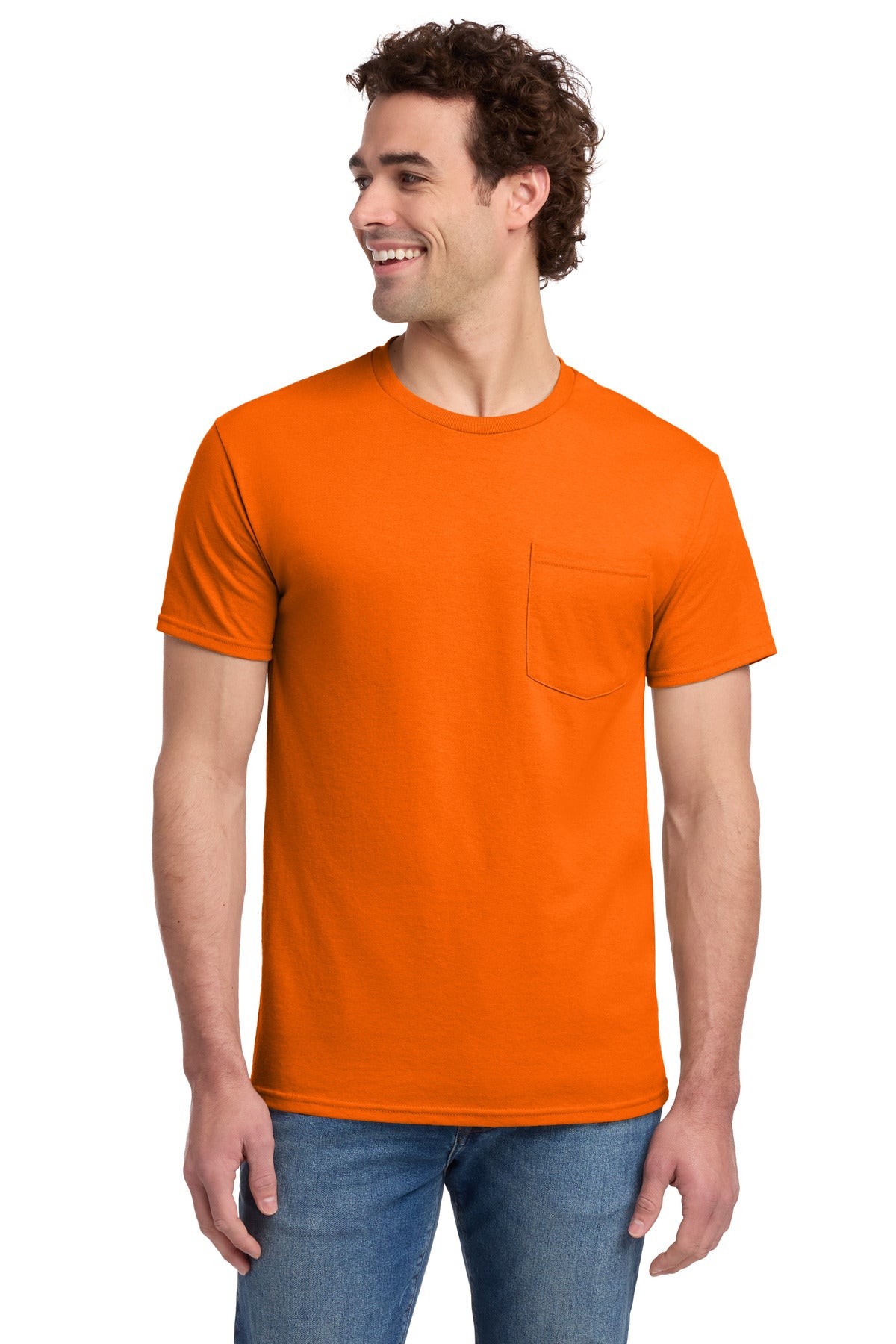 JERZEES Men's Dri-Power 50/50 Cotton/Poly Pocket T-Shirt 29MP