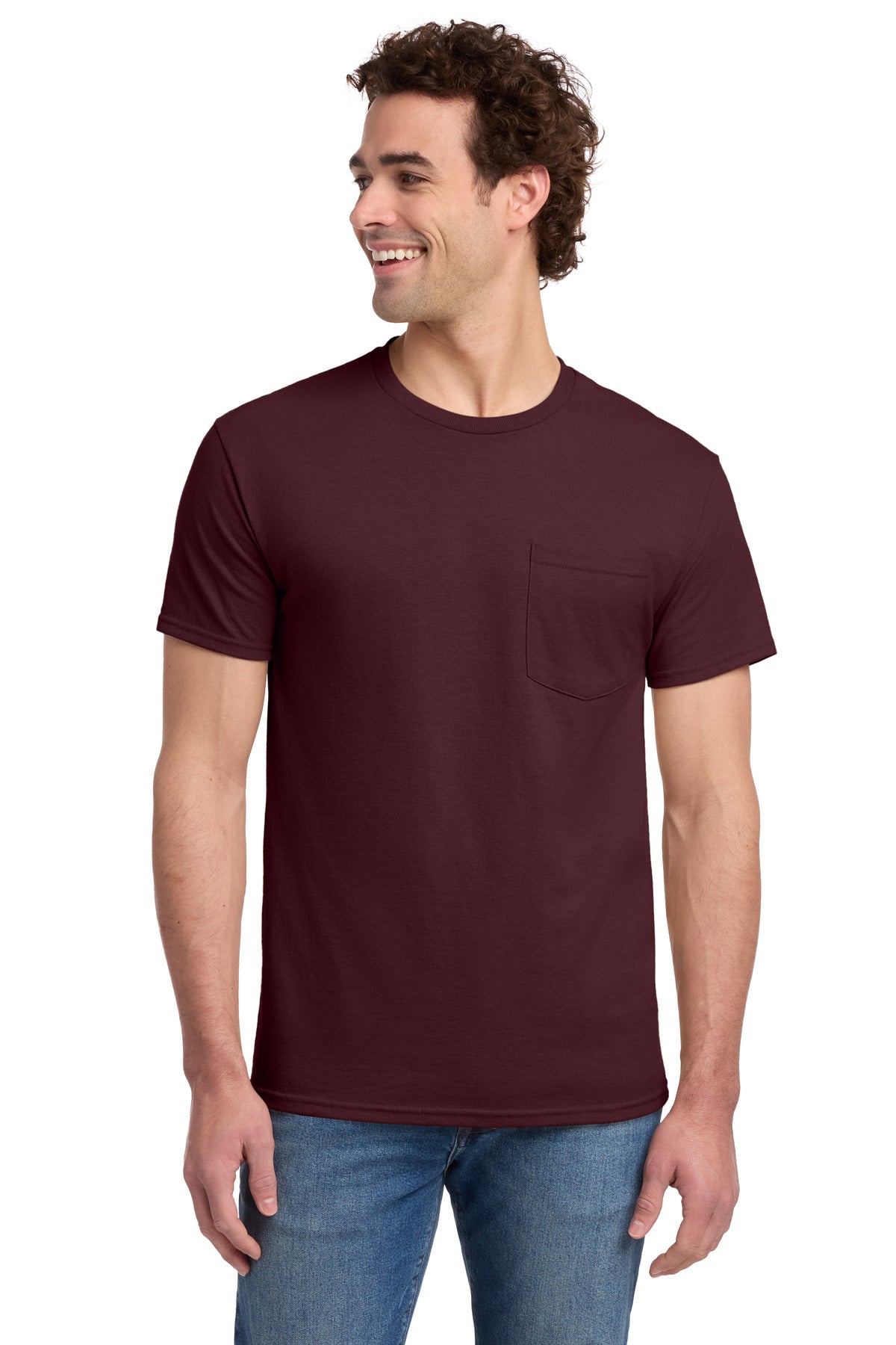JERZEES Men's Dri-Power 50/50 Cotton/Poly Pocket T-Shirt 29MP