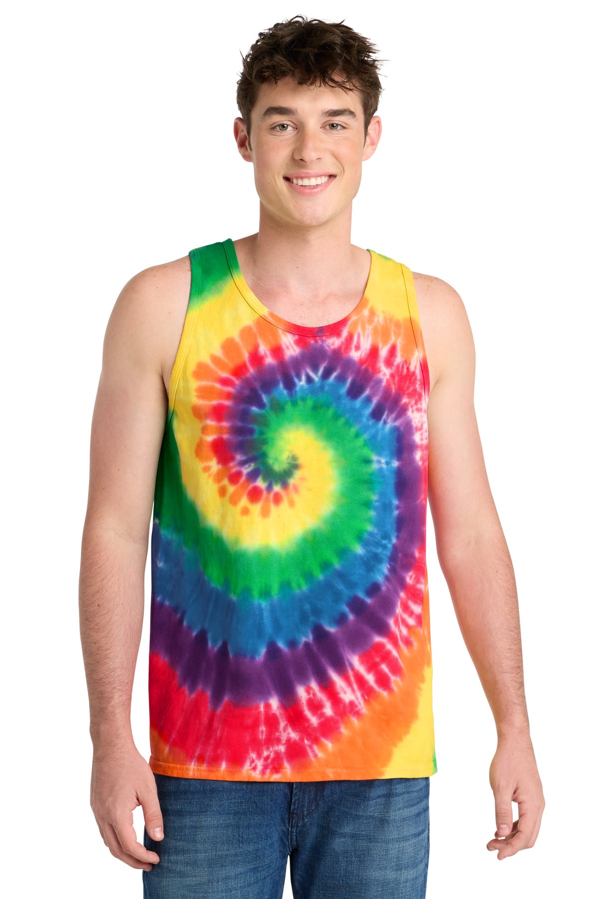 Port & Co Men's Tie-Dye Tank Top