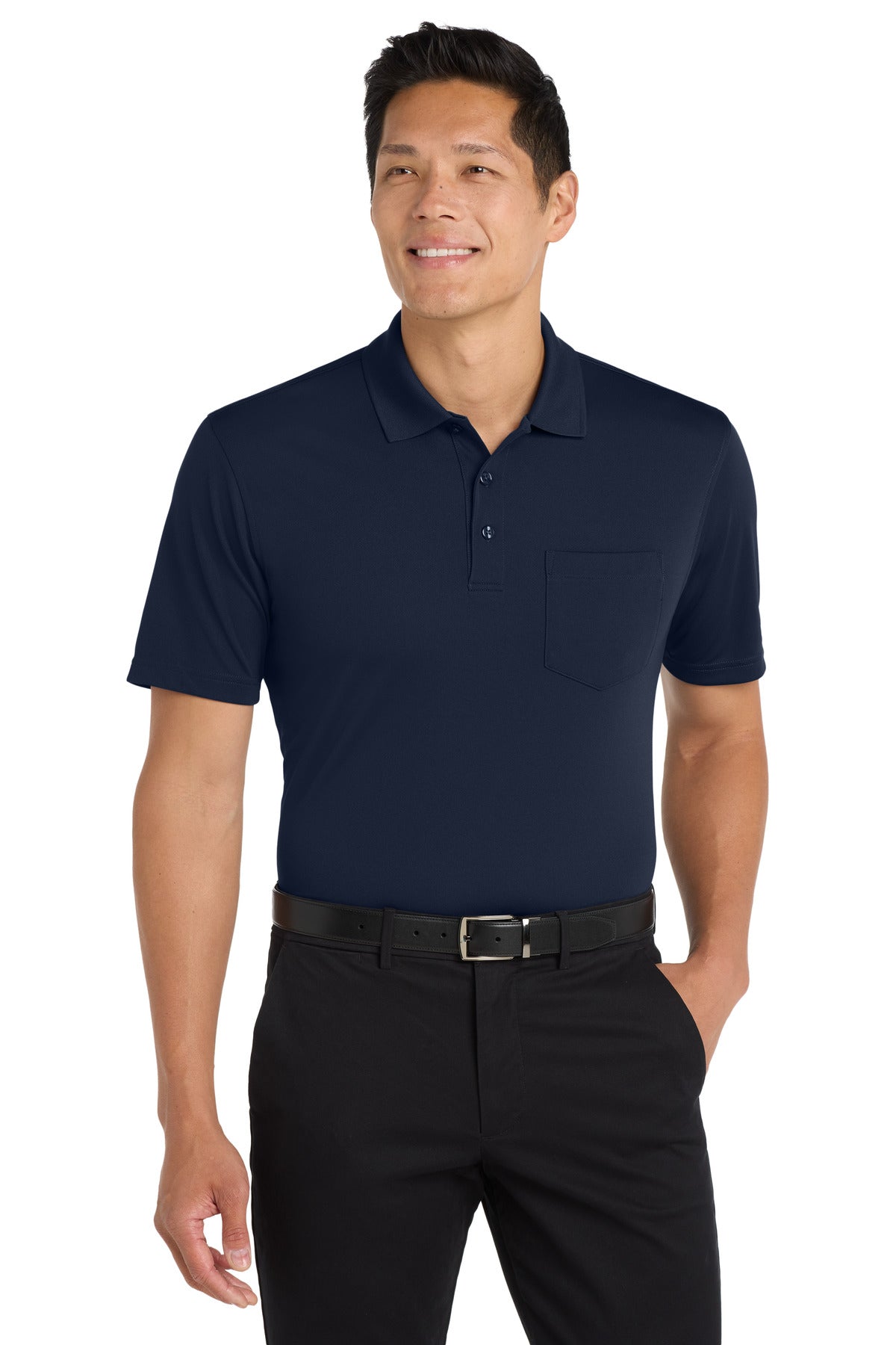 Port Authority Men's Dry Zone UV Micro-Mesh Pocket Polo