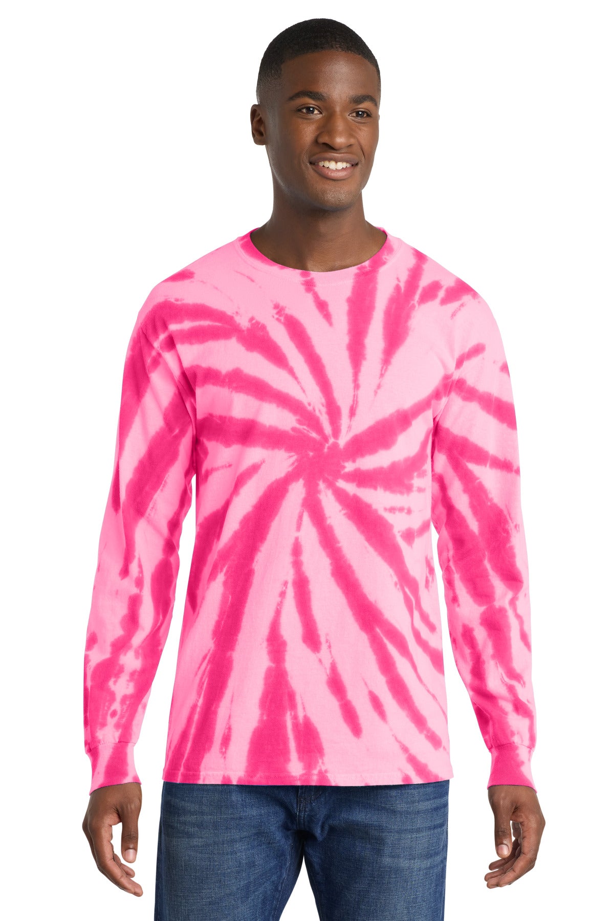 Port & Co Men's Tie-Dye Long Sleeve Tee