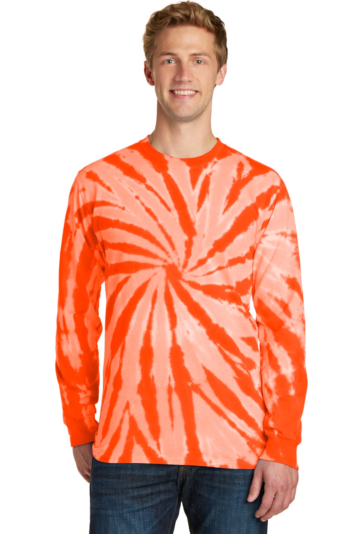 Port & Co Men's Tie-Dye Long Sleeve Tee