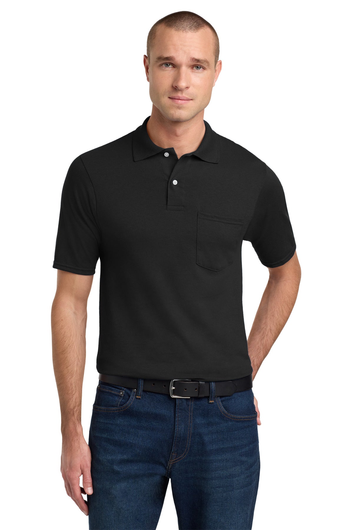 Jerzees Men's Dri-Power Pocket Sport Shirt
