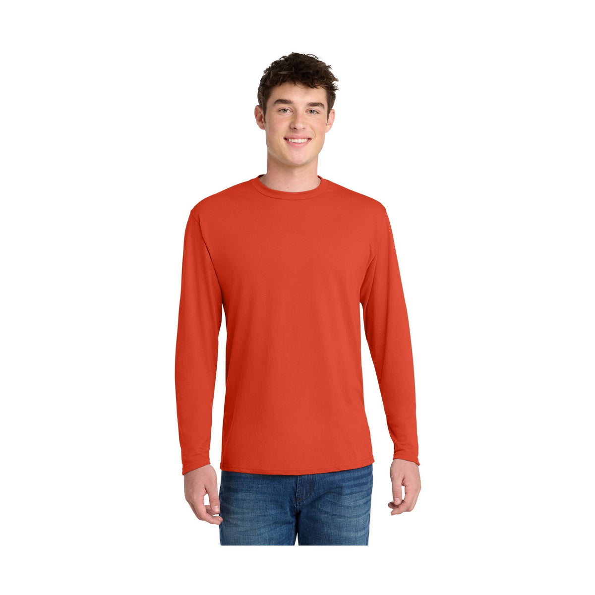 Port & Co Men's Long Sleeve Performance Blend Tee